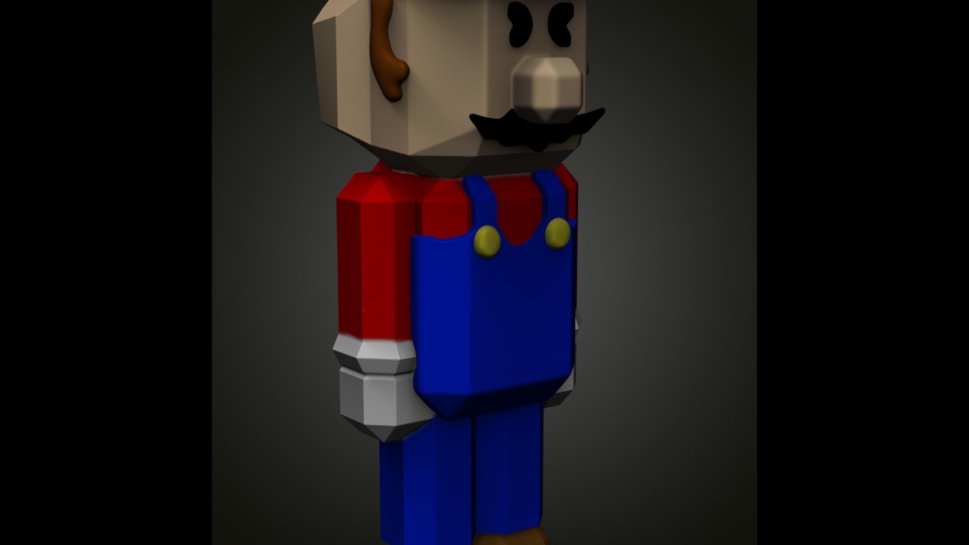 Mario Bros model Minecraft 3D print model_2