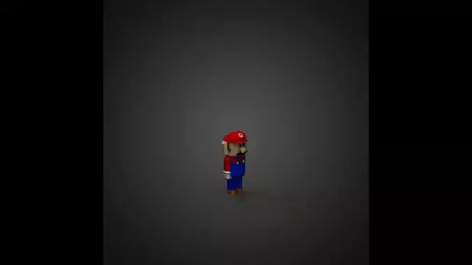 Mario Bros model Minecraft 3D print model Mario Bros model Minecraft 3D print model