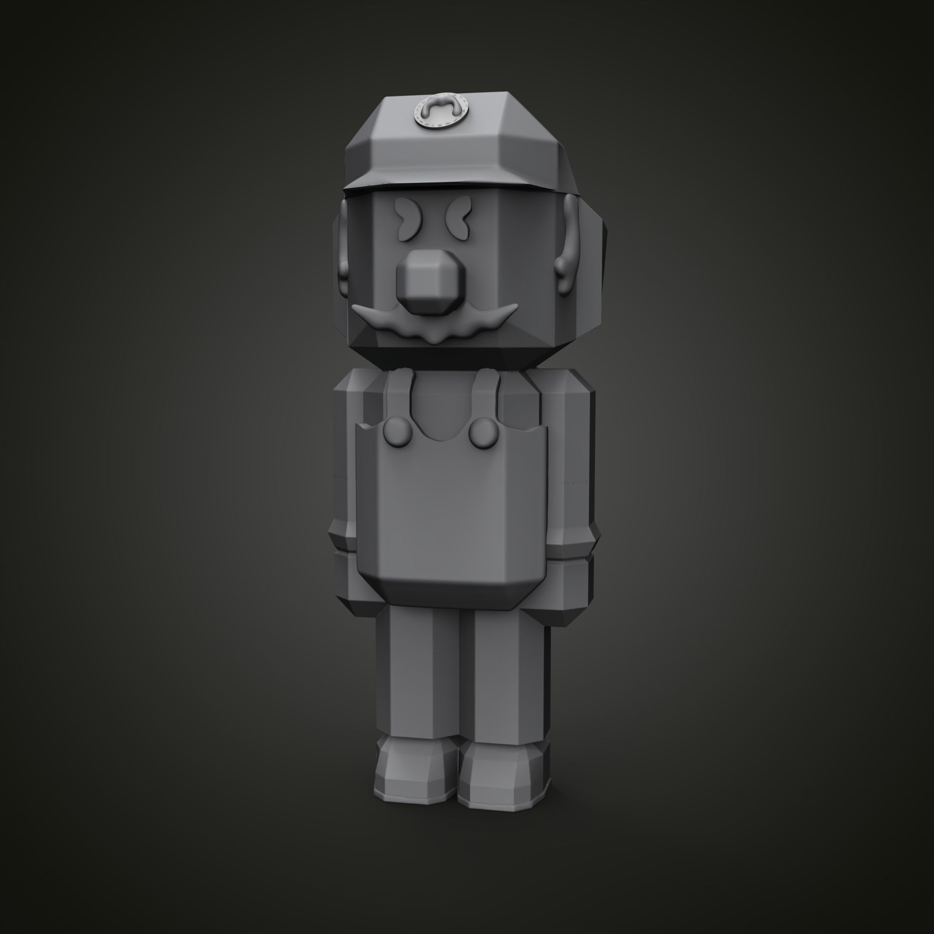 Mario Bros model Minecraft 3D print model_14