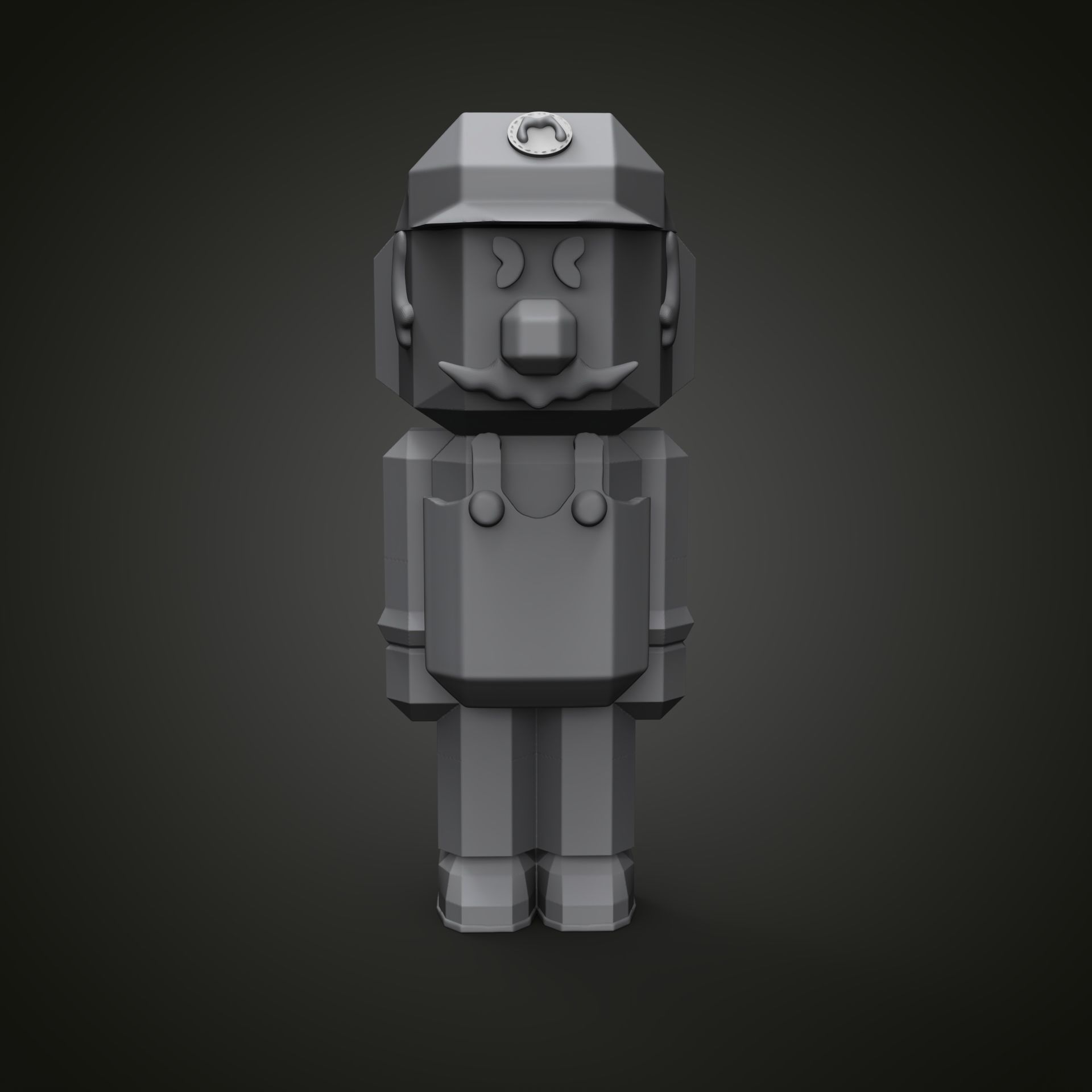 Mario Bros model Minecraft 3D print model_15