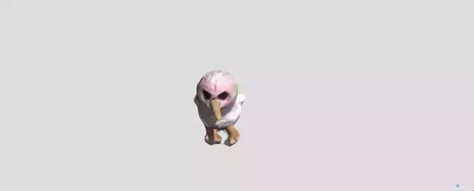 3D Kiwi Plush 3D model