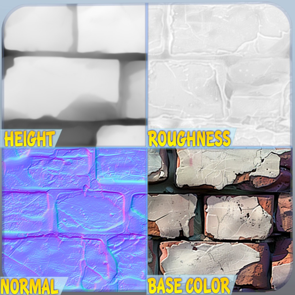  Stylized Wall Seamless Texture Texture_1