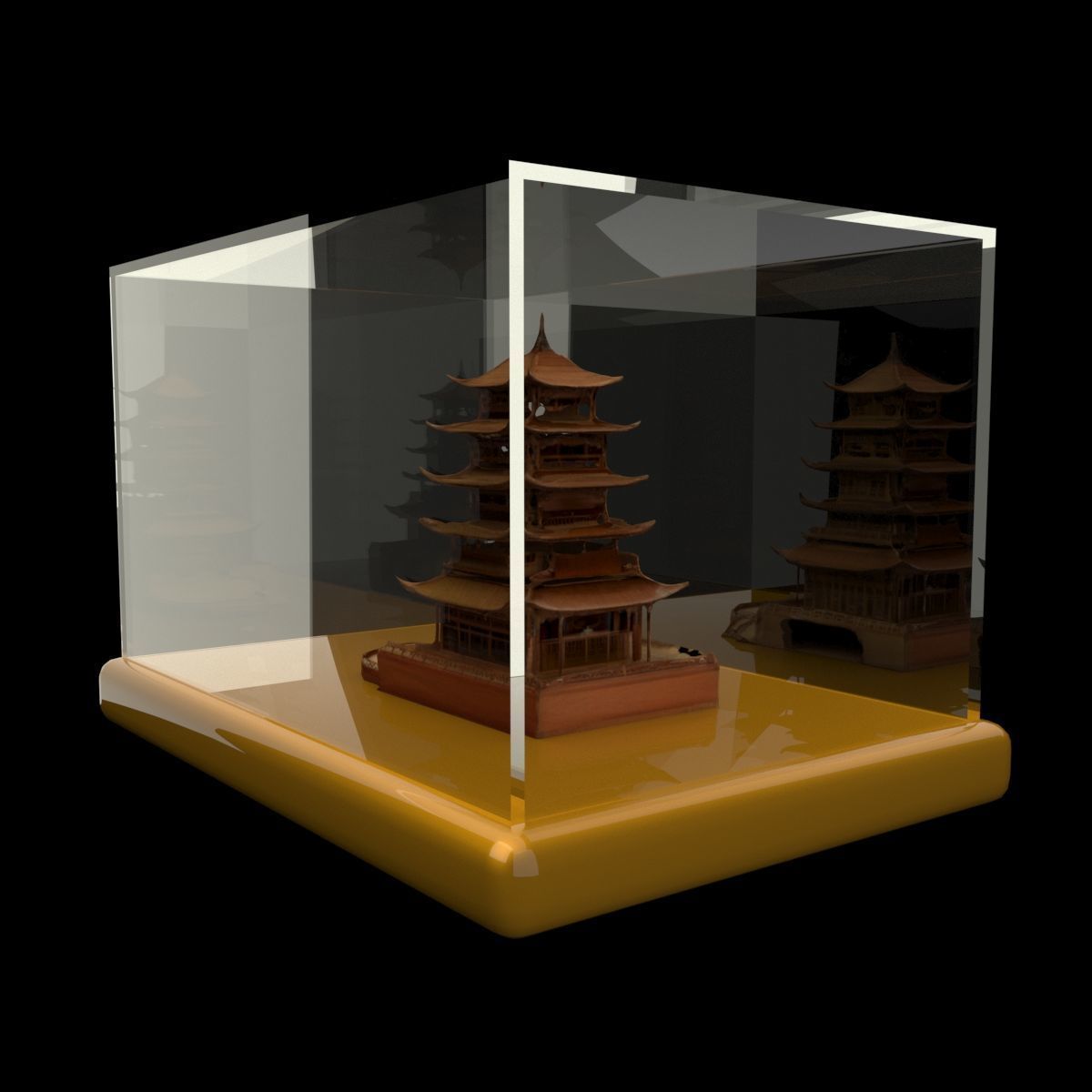Chinese ancient house 3D model_5