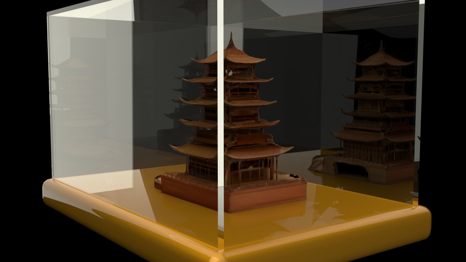 Chinese ancient house 3D model_3