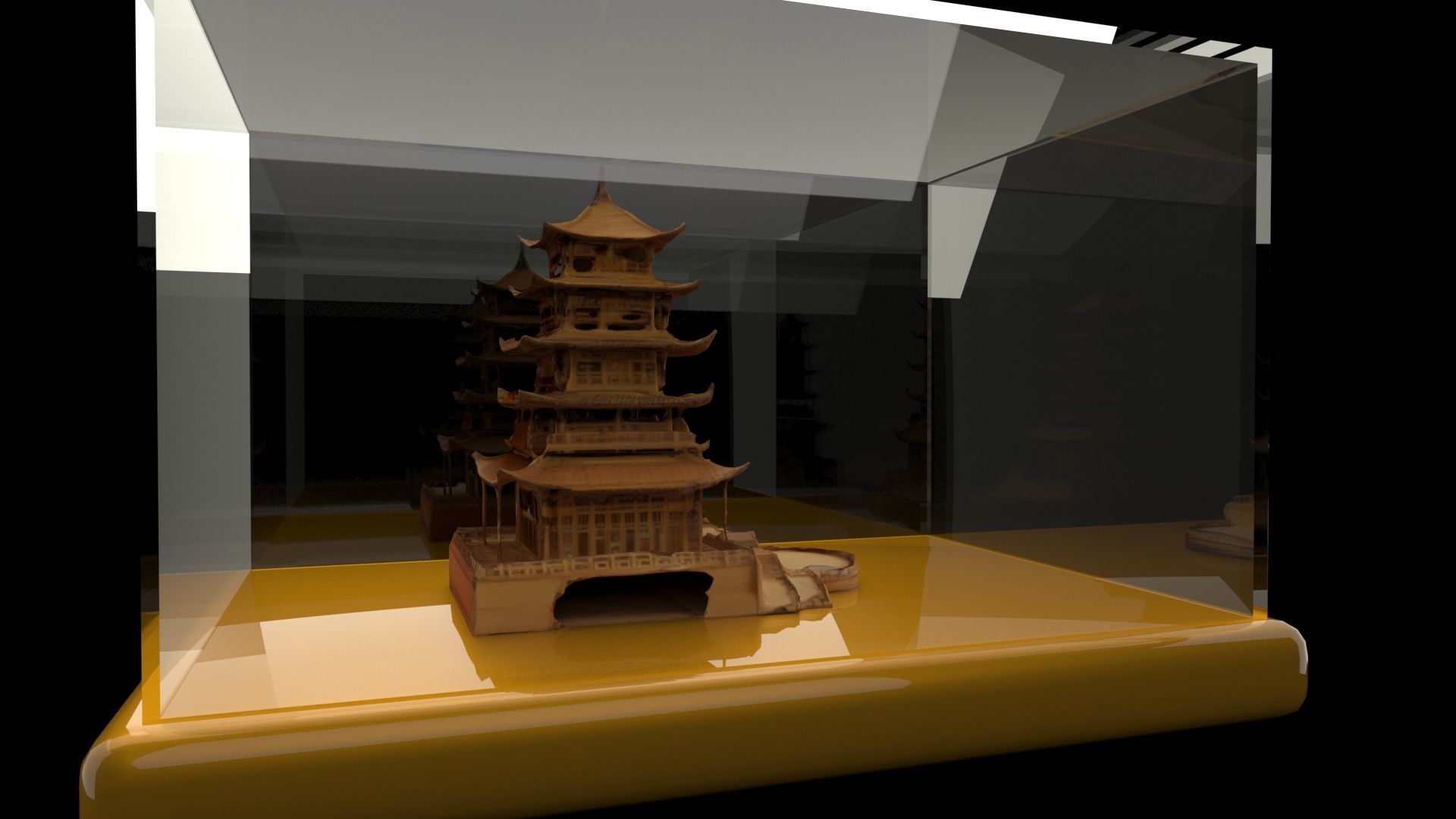 Chinese ancient house 3D model_1