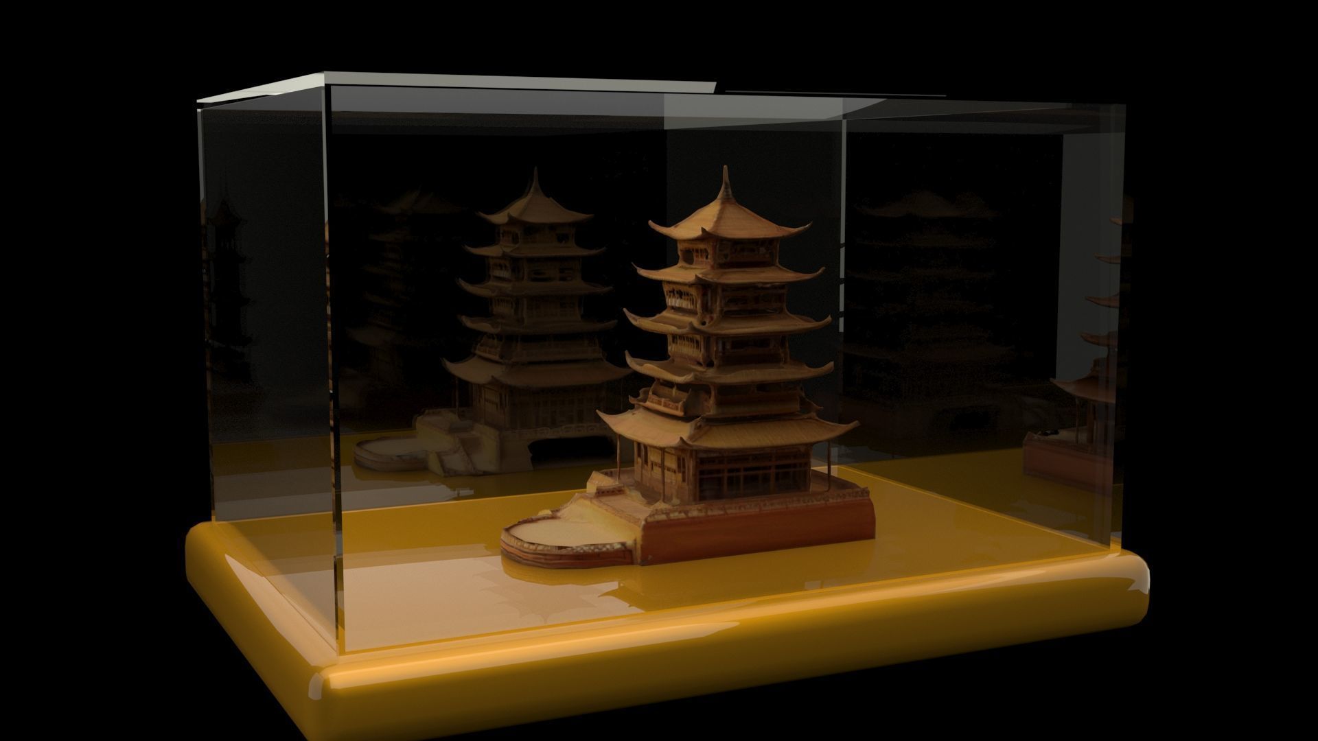 Chinese ancient house 3D model_4