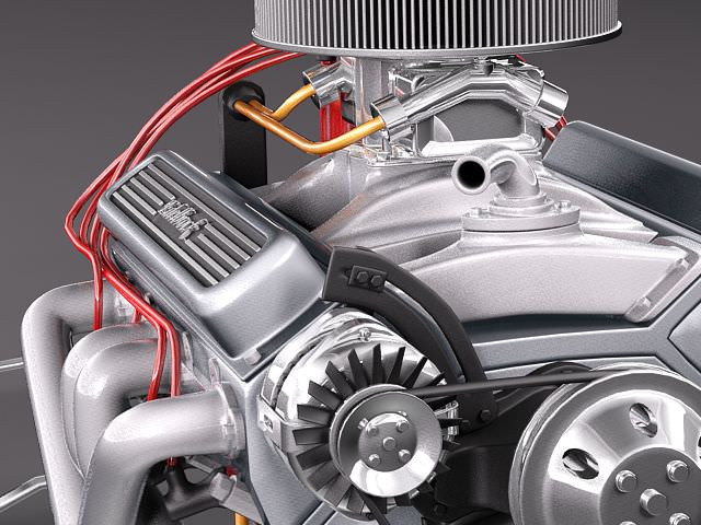 Edelbrock Crate Engine V8 3D model_3