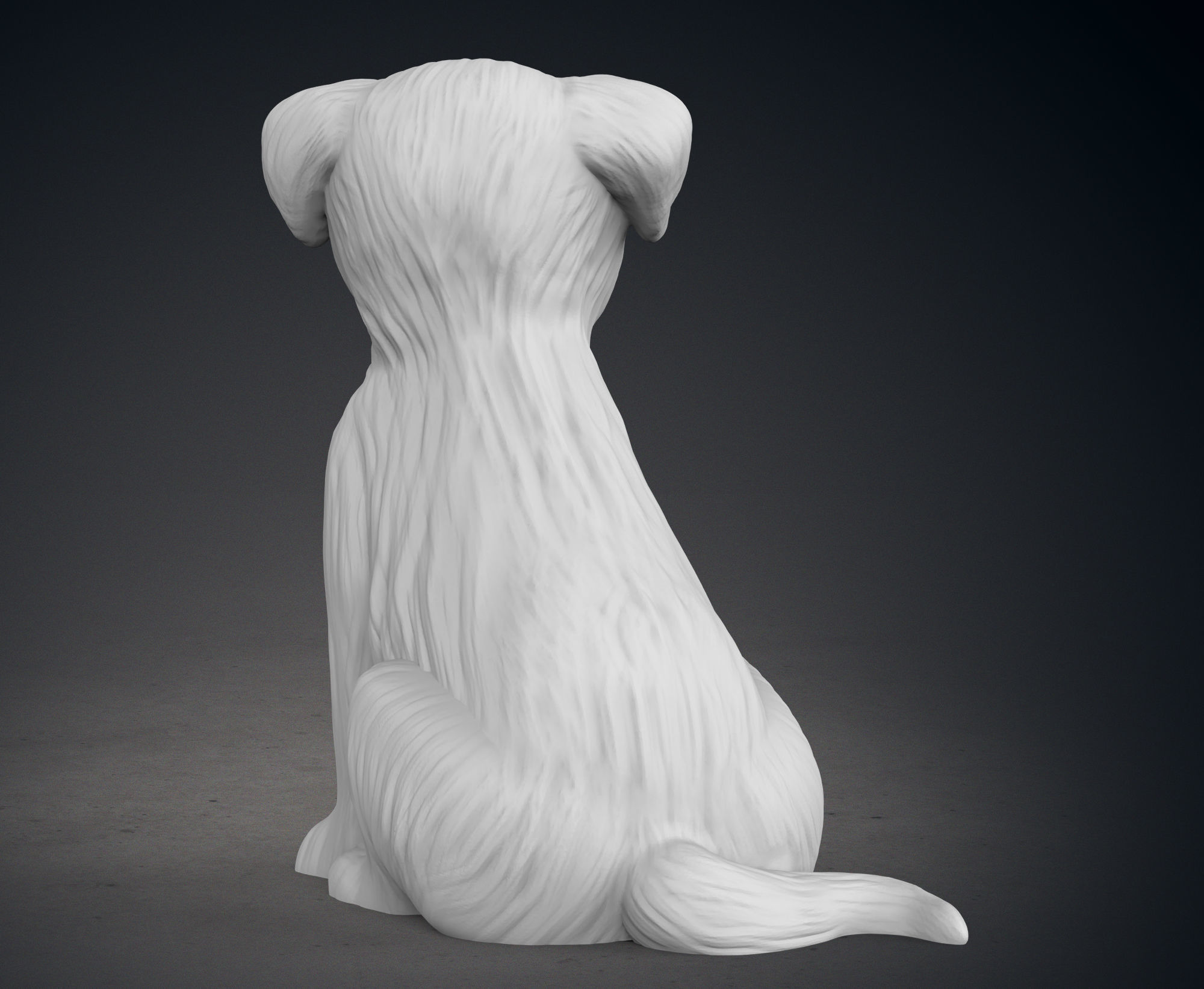 Cute Border Terrier Puppy 3D print model_5