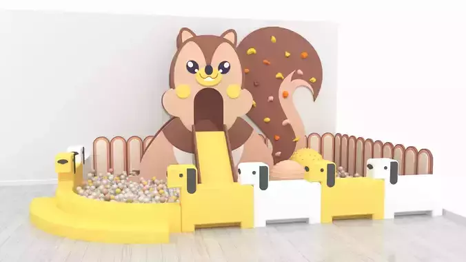 Squirrel theme indoor park