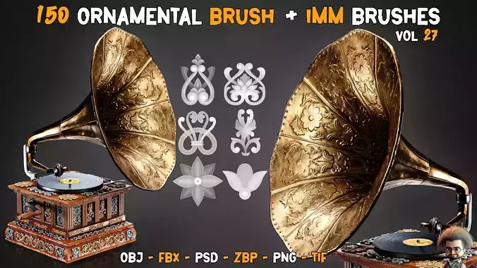 150 Ornamental Brush and  Imm Brushes     Vol 28