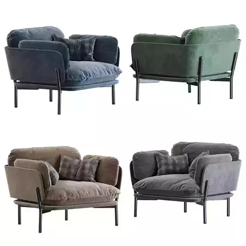 Cloud One Seater LN1 steelcut by andTRADITION