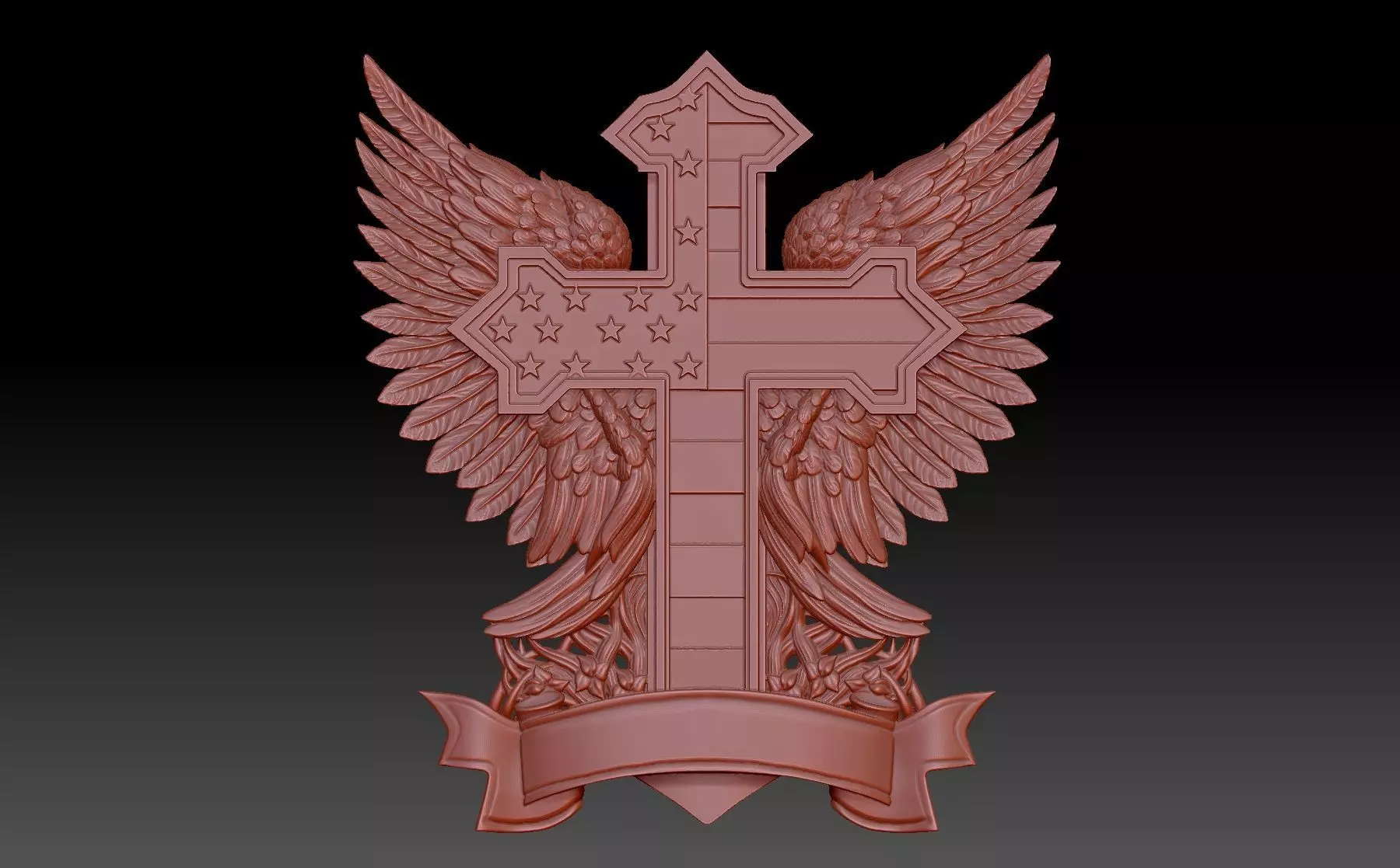 Cross 3D print model