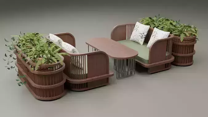 Wooden Sofa