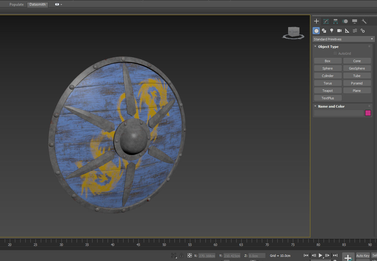 Medieval Viking Shield 01- Low-poly 3d model Low-poly 3D model_7