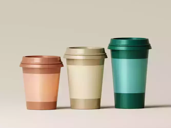 Realistic Coffee Cup 3D Model