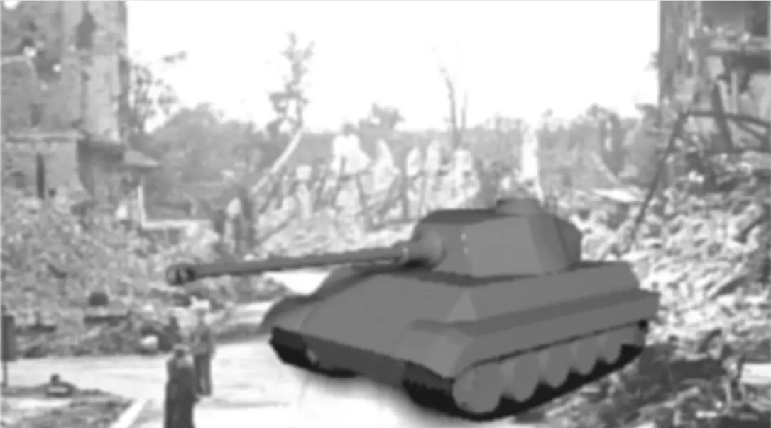 German Tiger 2 H from WW2 Low-poly 3D model
