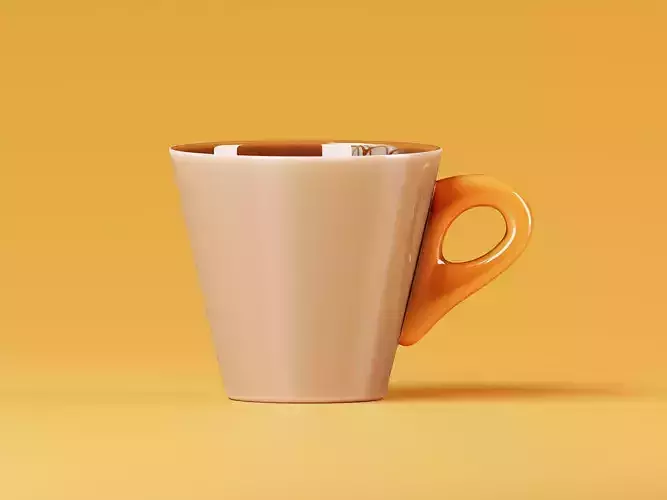 Realistic Coffee Cup 3D Model