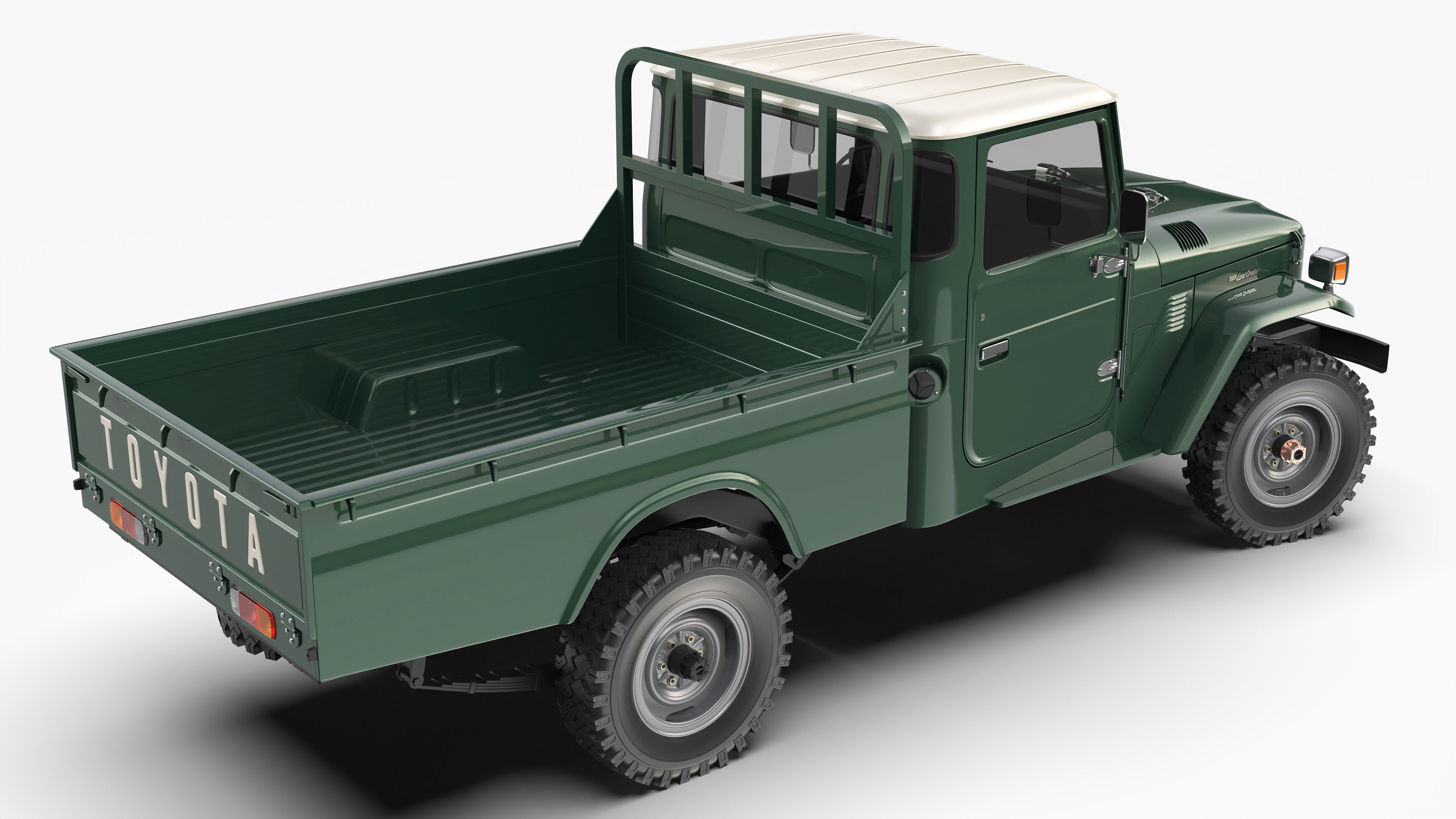 Toyota Land Cruiser FJ45 Pickup 1978 3D model_3