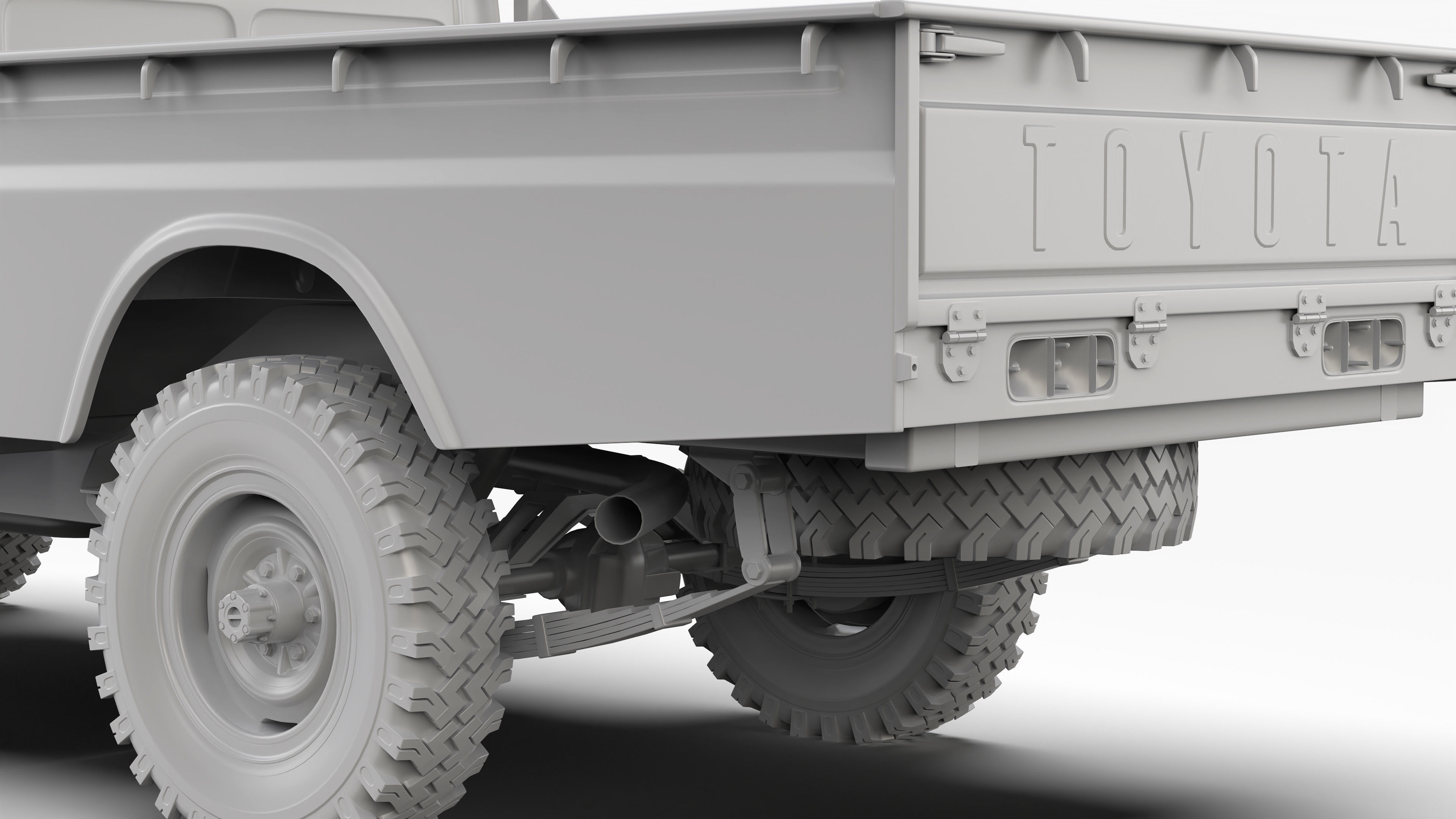 Toyota Land Cruiser FJ45 Pickup 1978 3D model_15