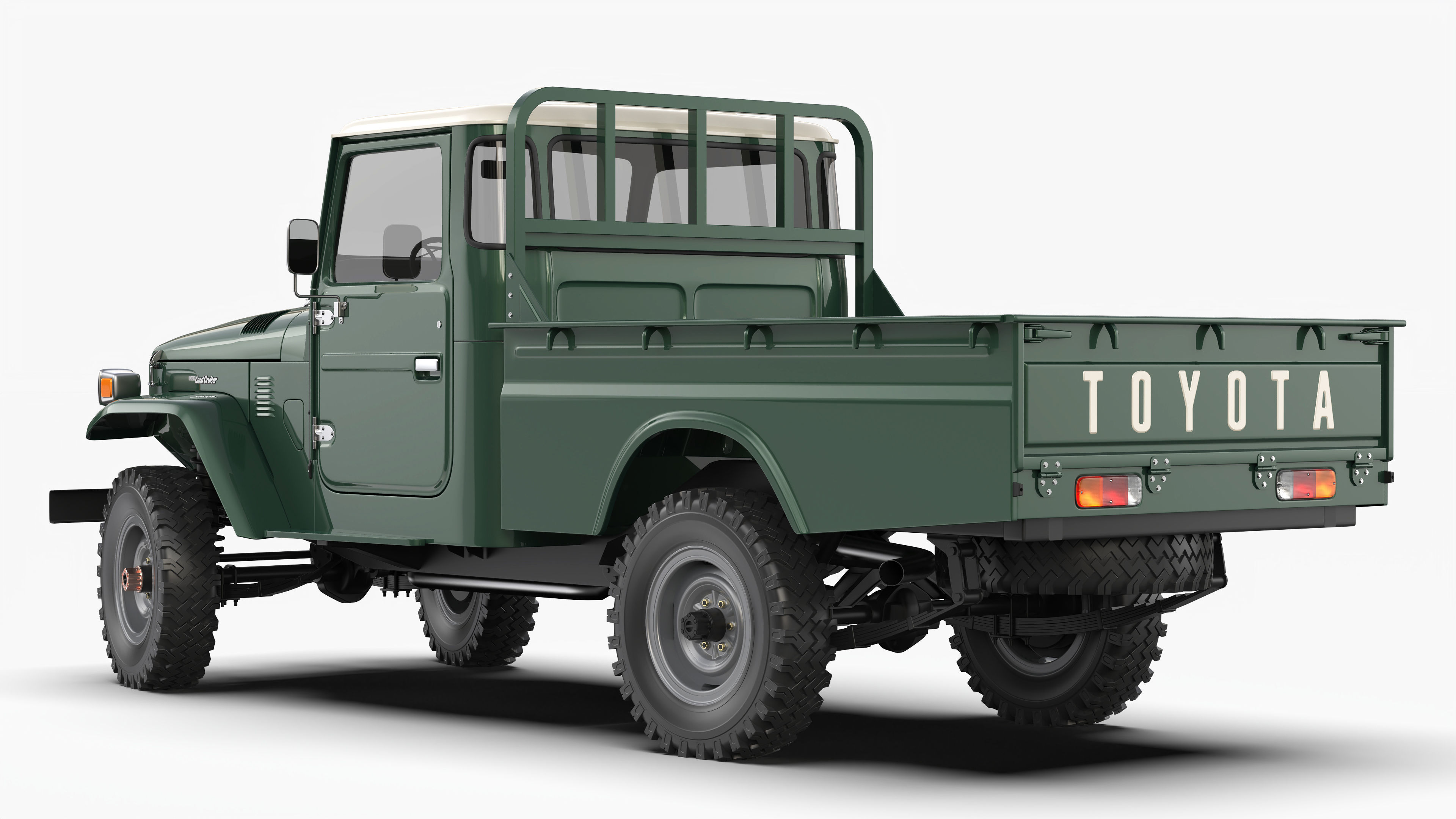 Toyota Land Cruiser FJ45 Pickup 1978 3D model_2