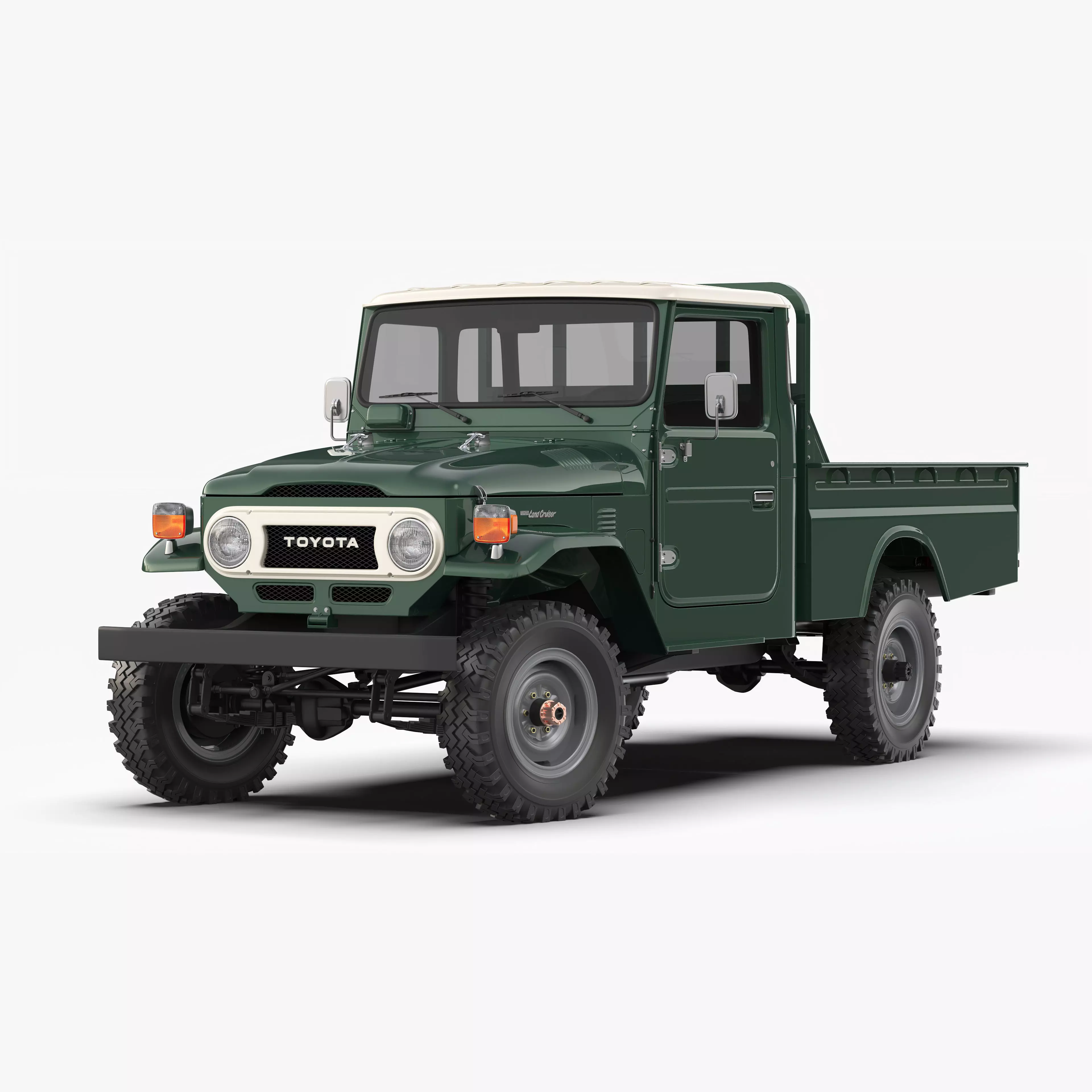 Toyota Land Cruiser FJ45 Pickup 1978 3D model_0