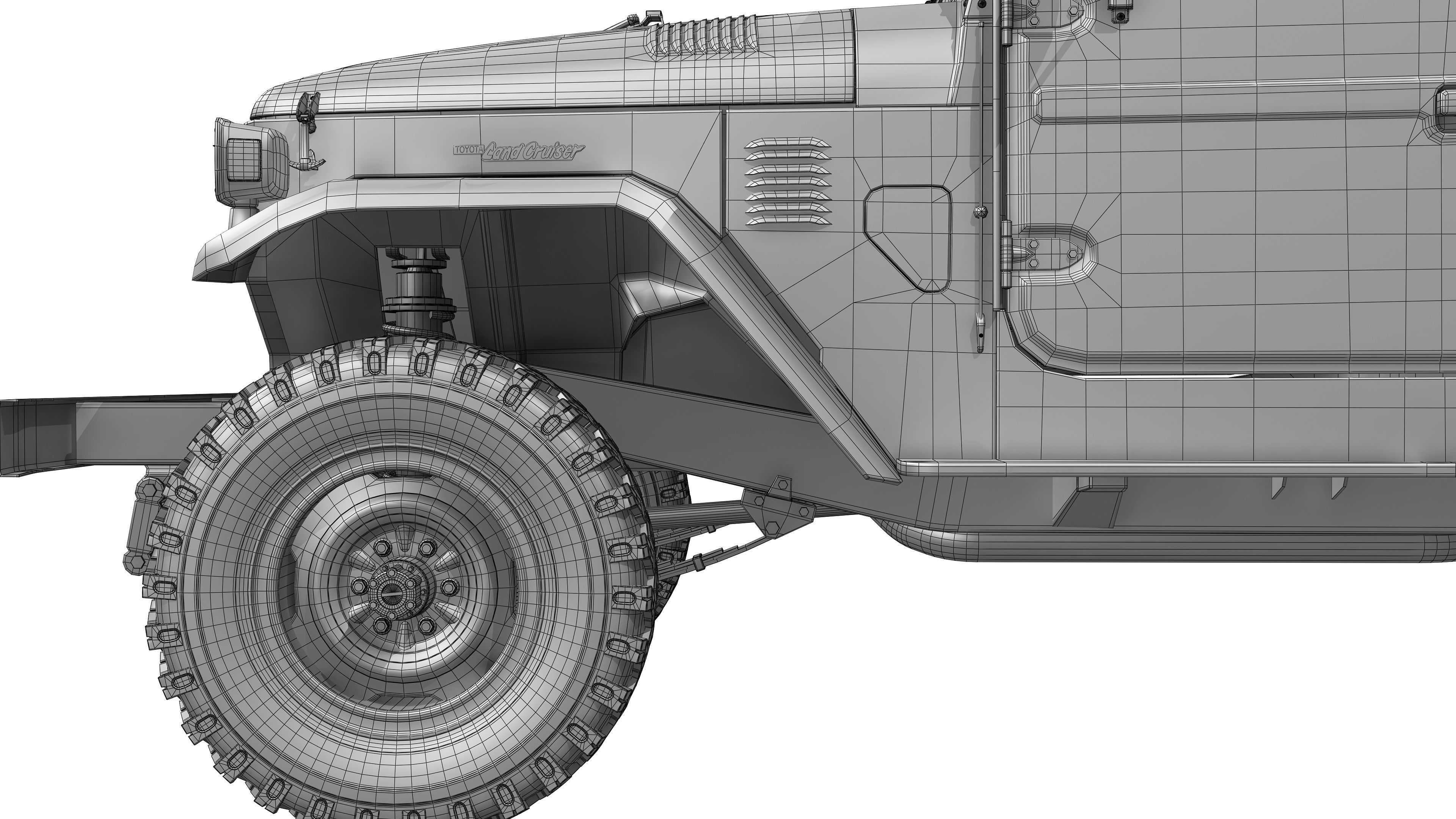 Toyota Land Cruiser FJ45 Pickup 1978 3D model_21