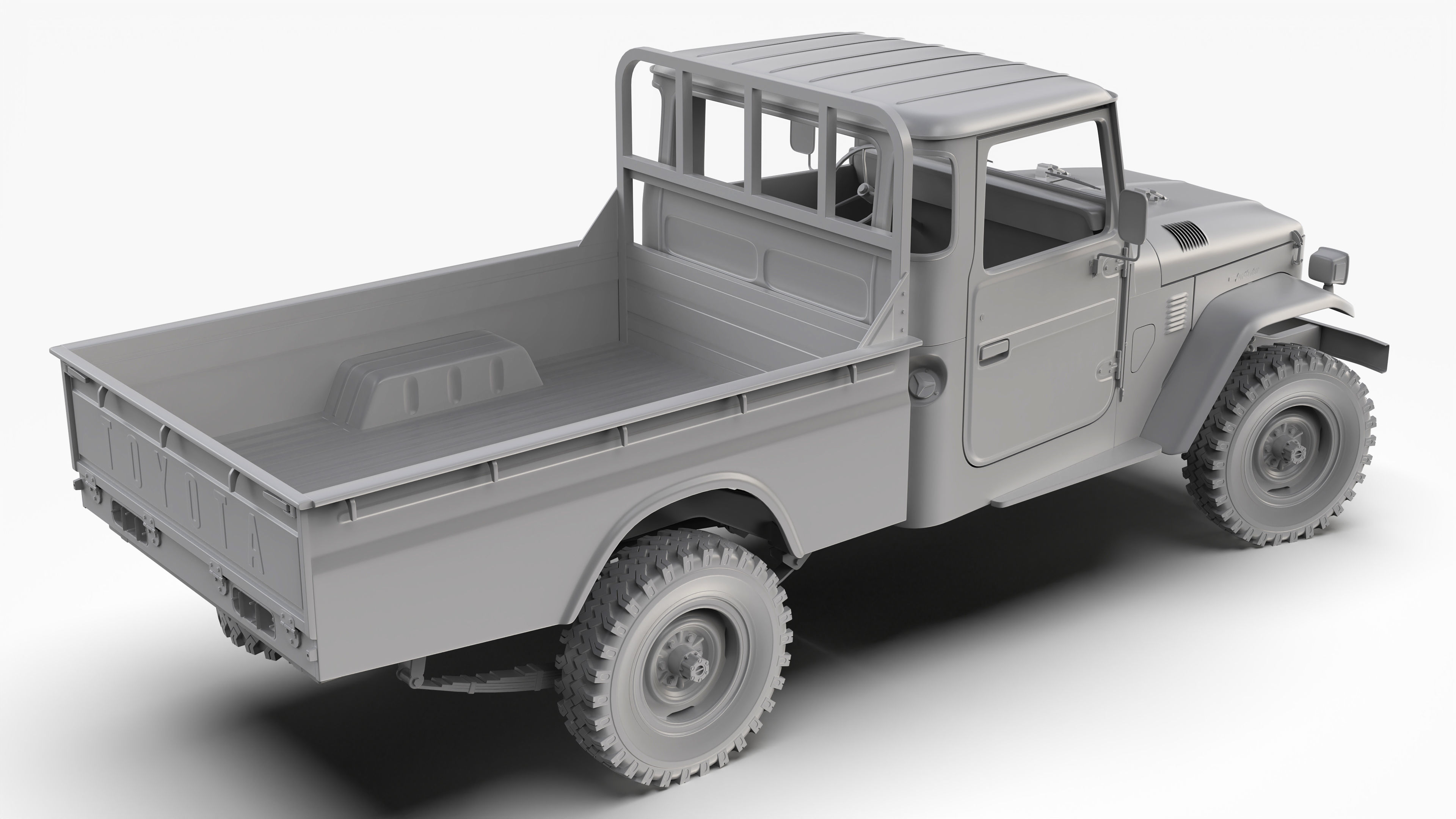 Toyota Land Cruiser FJ45 Pickup 1978 3D model_11