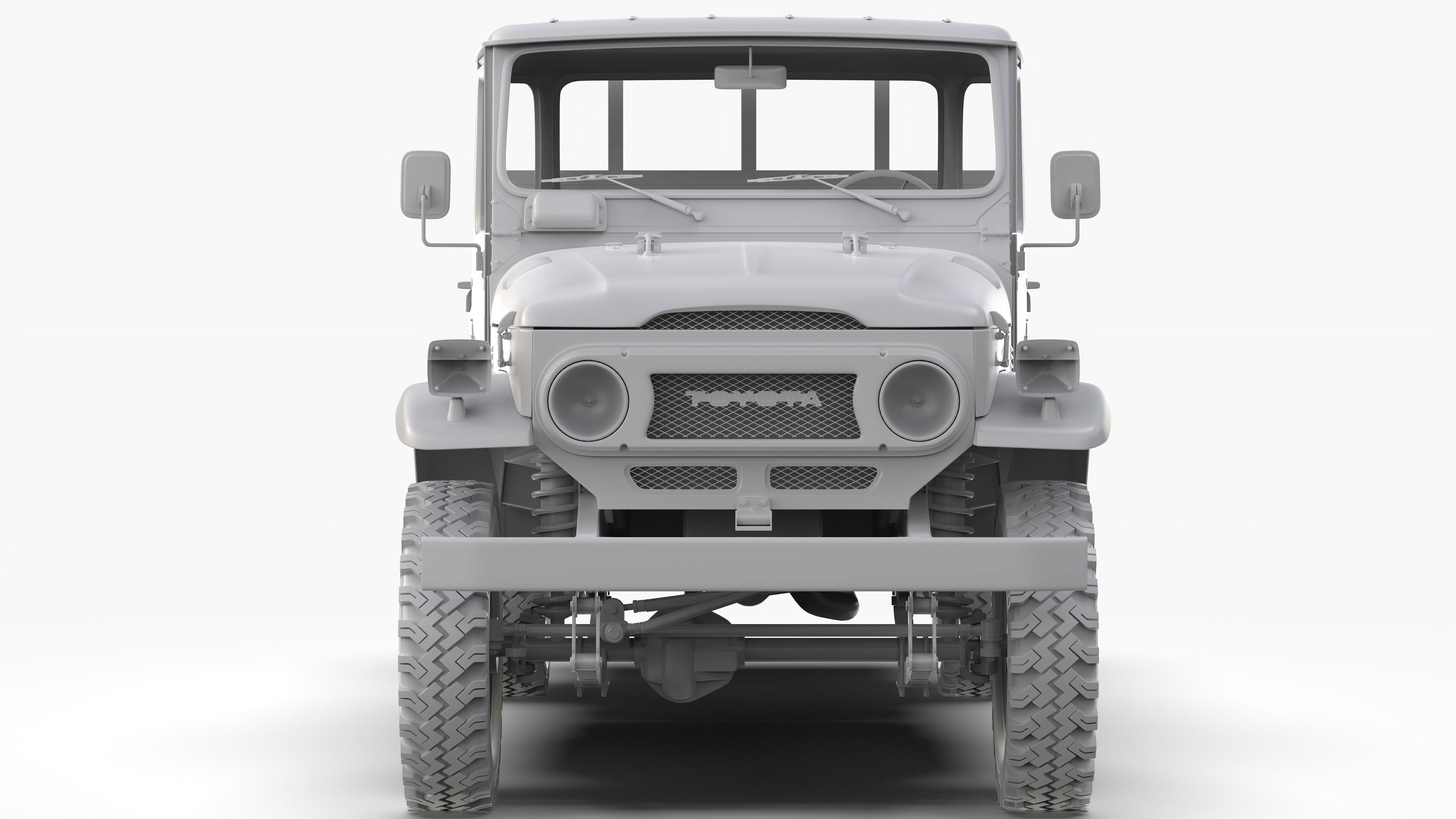 Toyota Land Cruiser FJ45 Pickup 1978 3D model_13