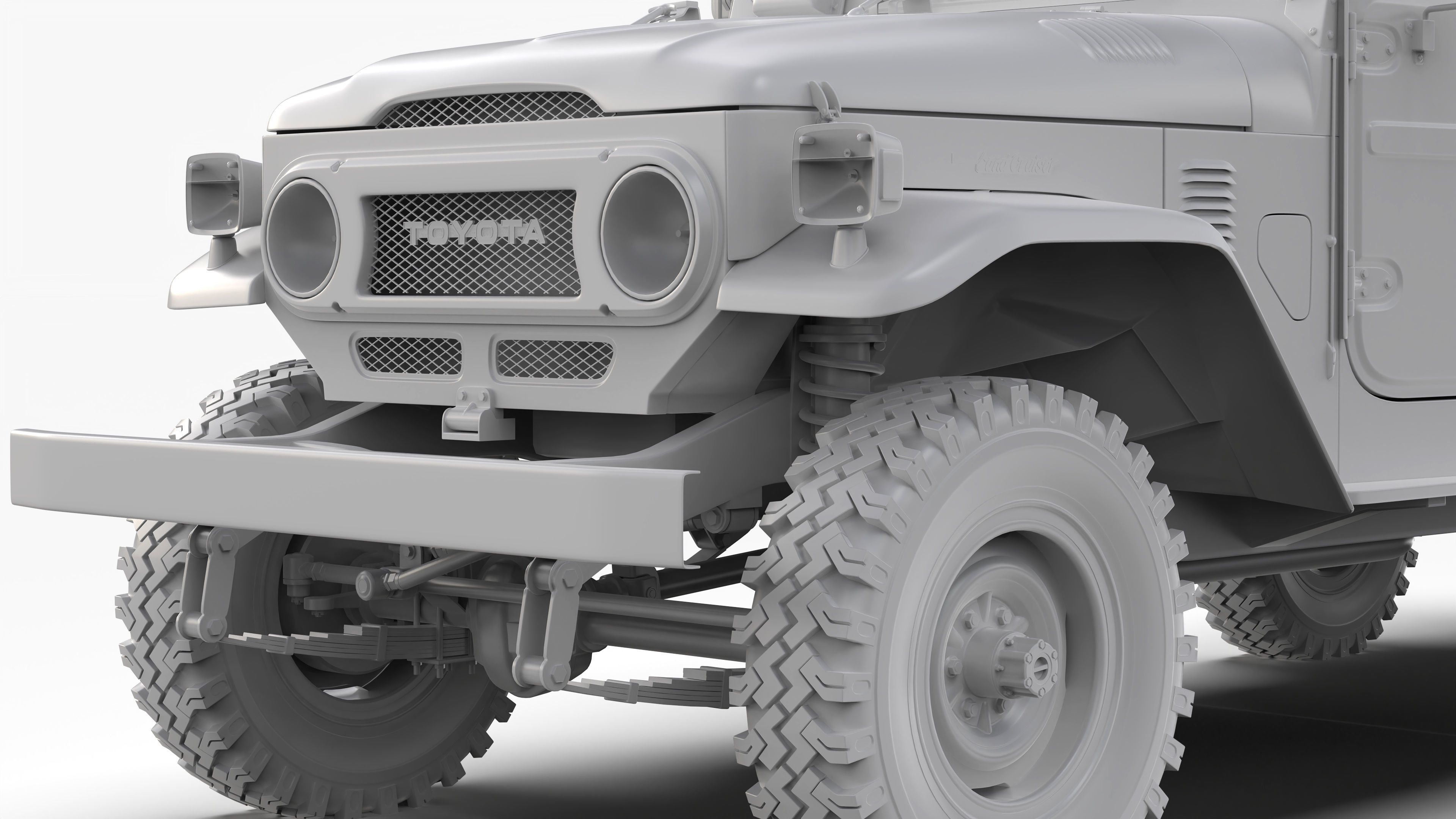 Toyota Land Cruiser FJ45 Pickup 1978 3D model_14