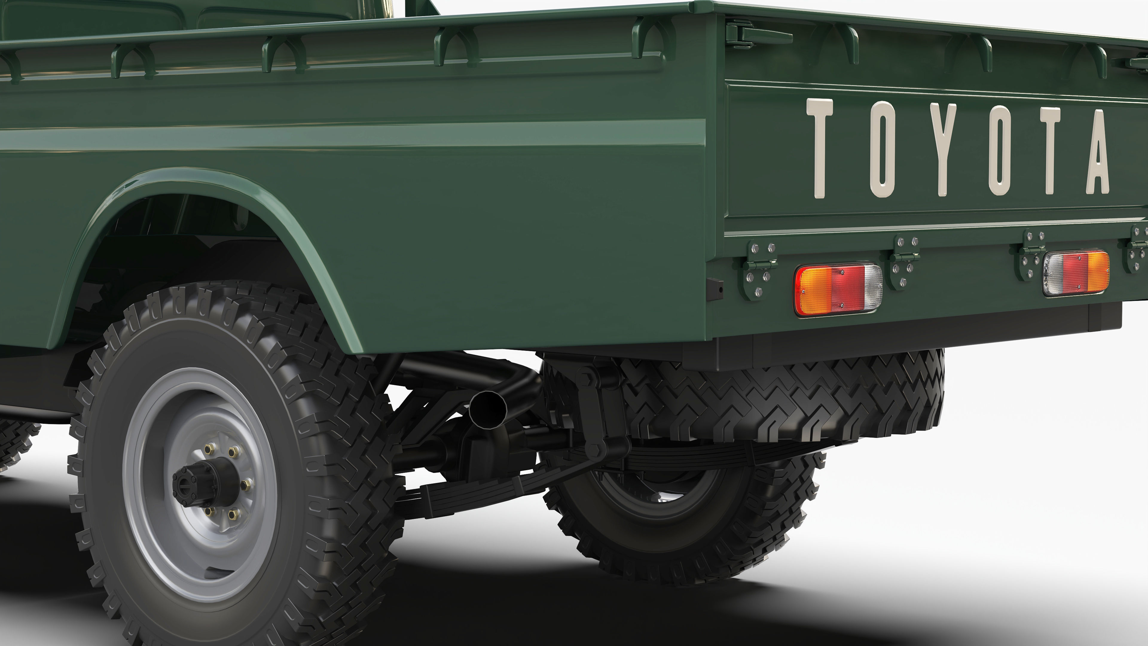 Toyota Land Cruiser FJ45 Pickup 1978 3D model_8