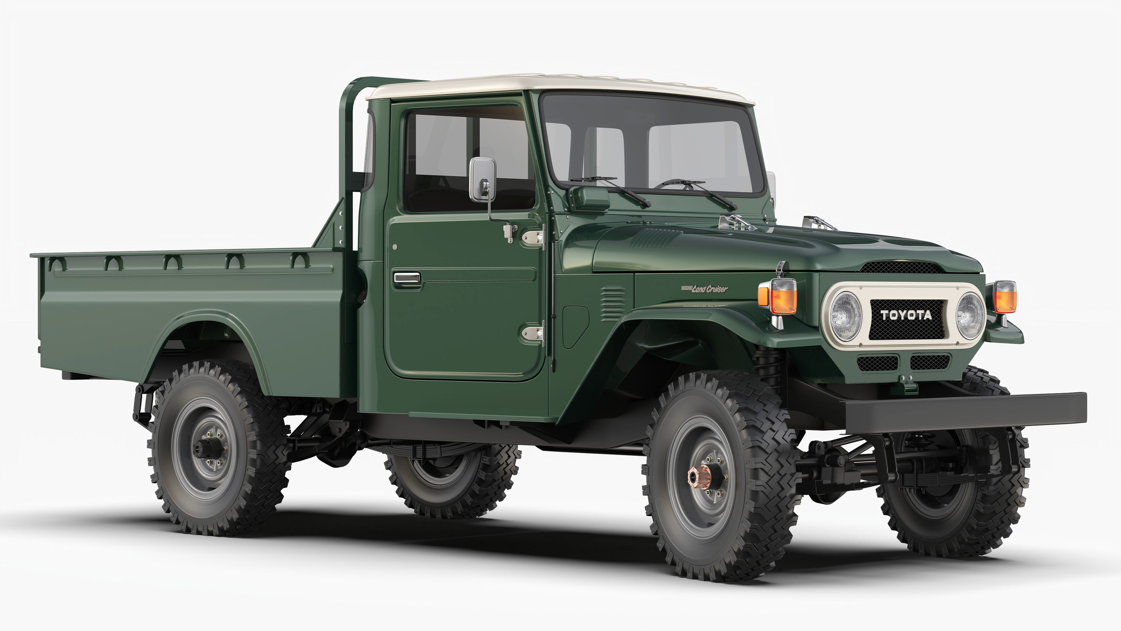 Toyota Land Cruiser FJ45 Pickup 1978 3D model_4