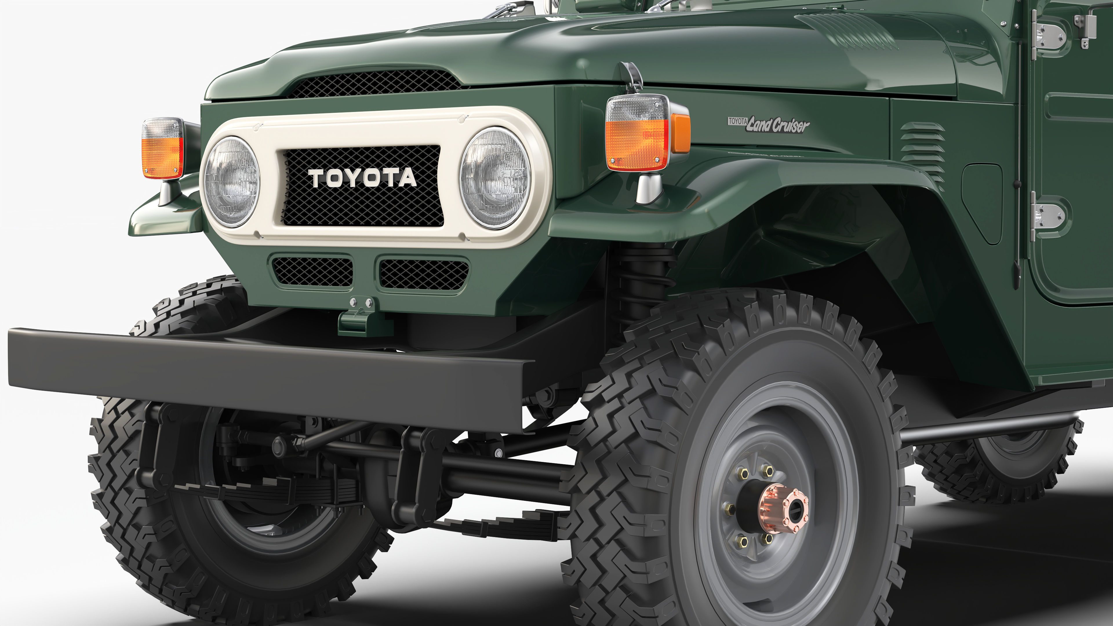 Toyota Land Cruiser FJ45 Pickup 1978 3D model_7