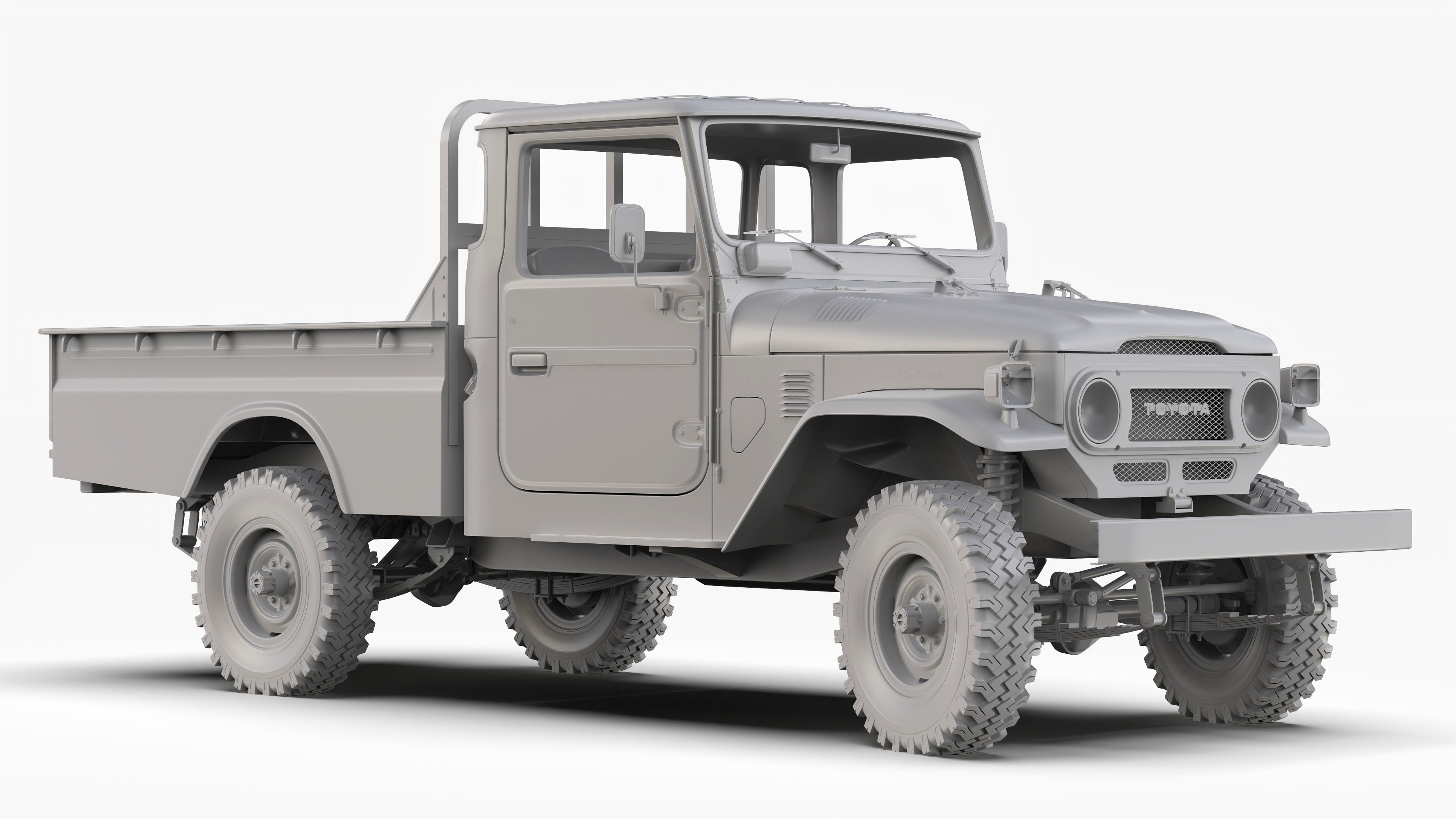 Toyota Land Cruiser FJ45 Pickup 1978 3D model_12