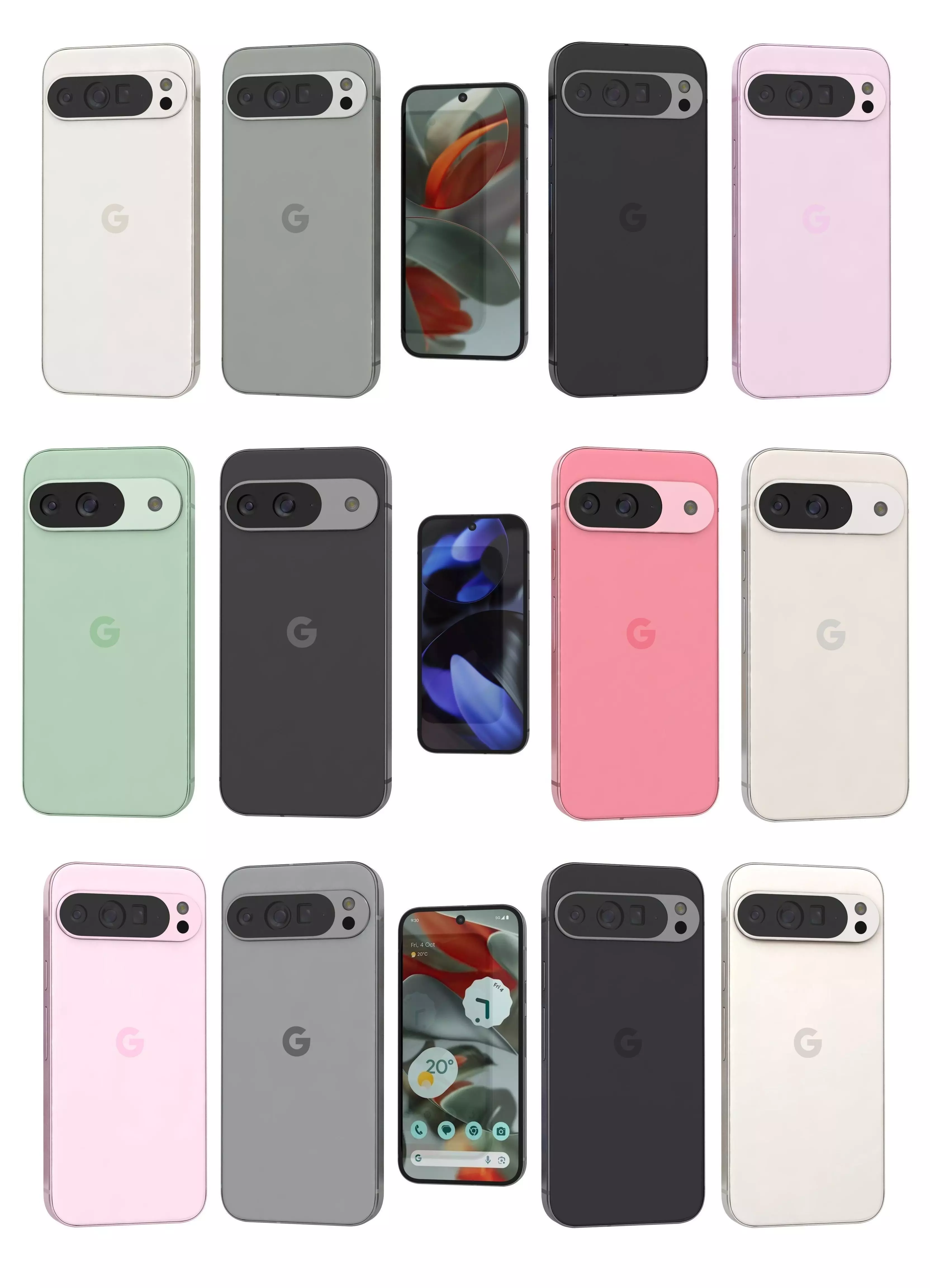 Google Pixel 9  9 Pro and 9 Pro XL 3D model_0