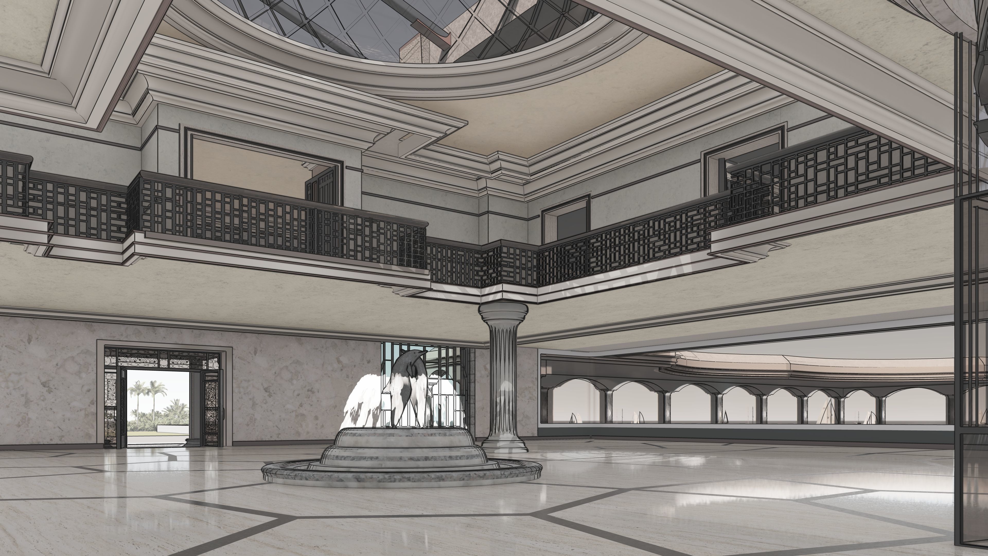 iTopia Manor 3D model_7