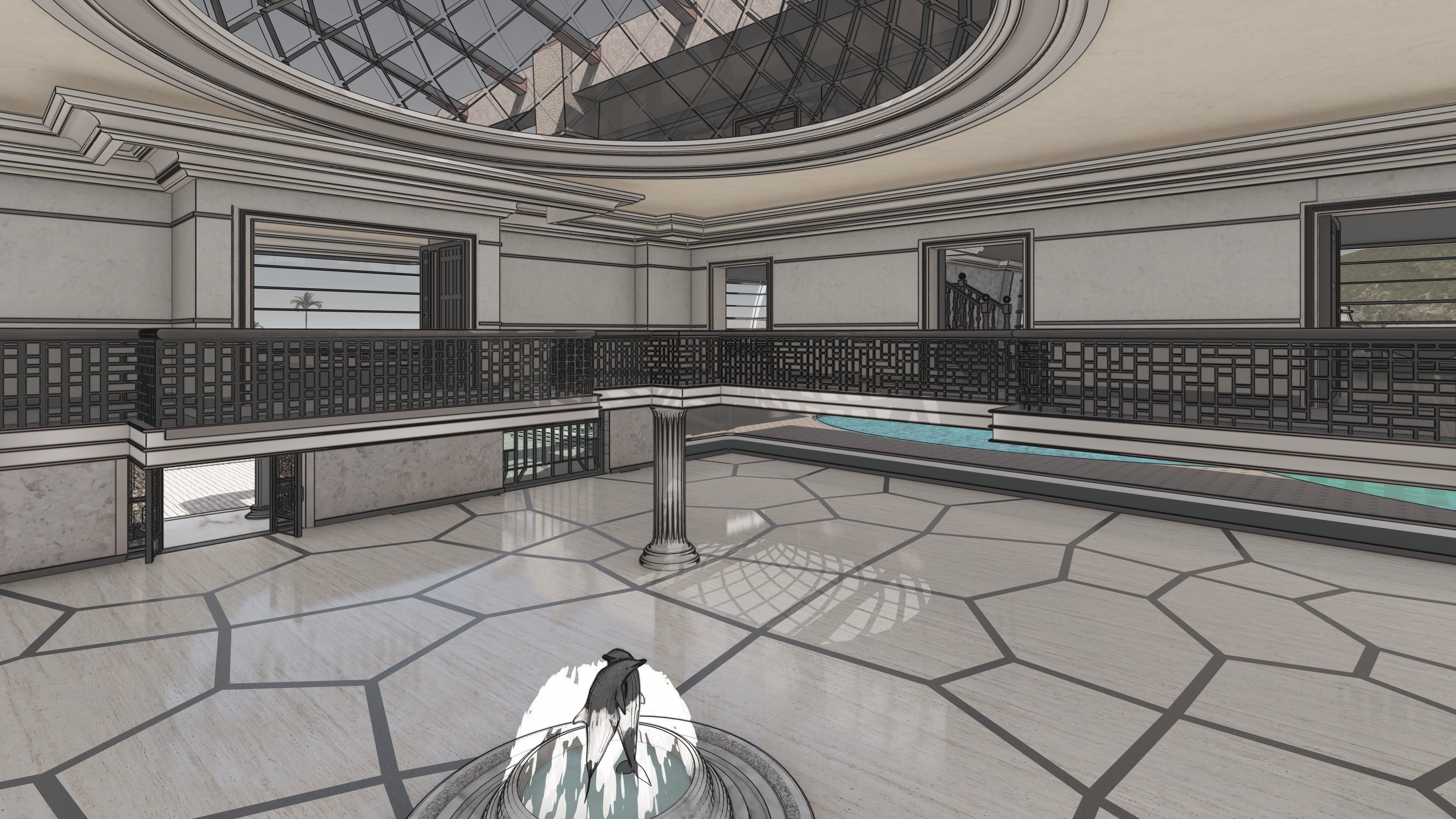 iTopia Manor 3D model_8