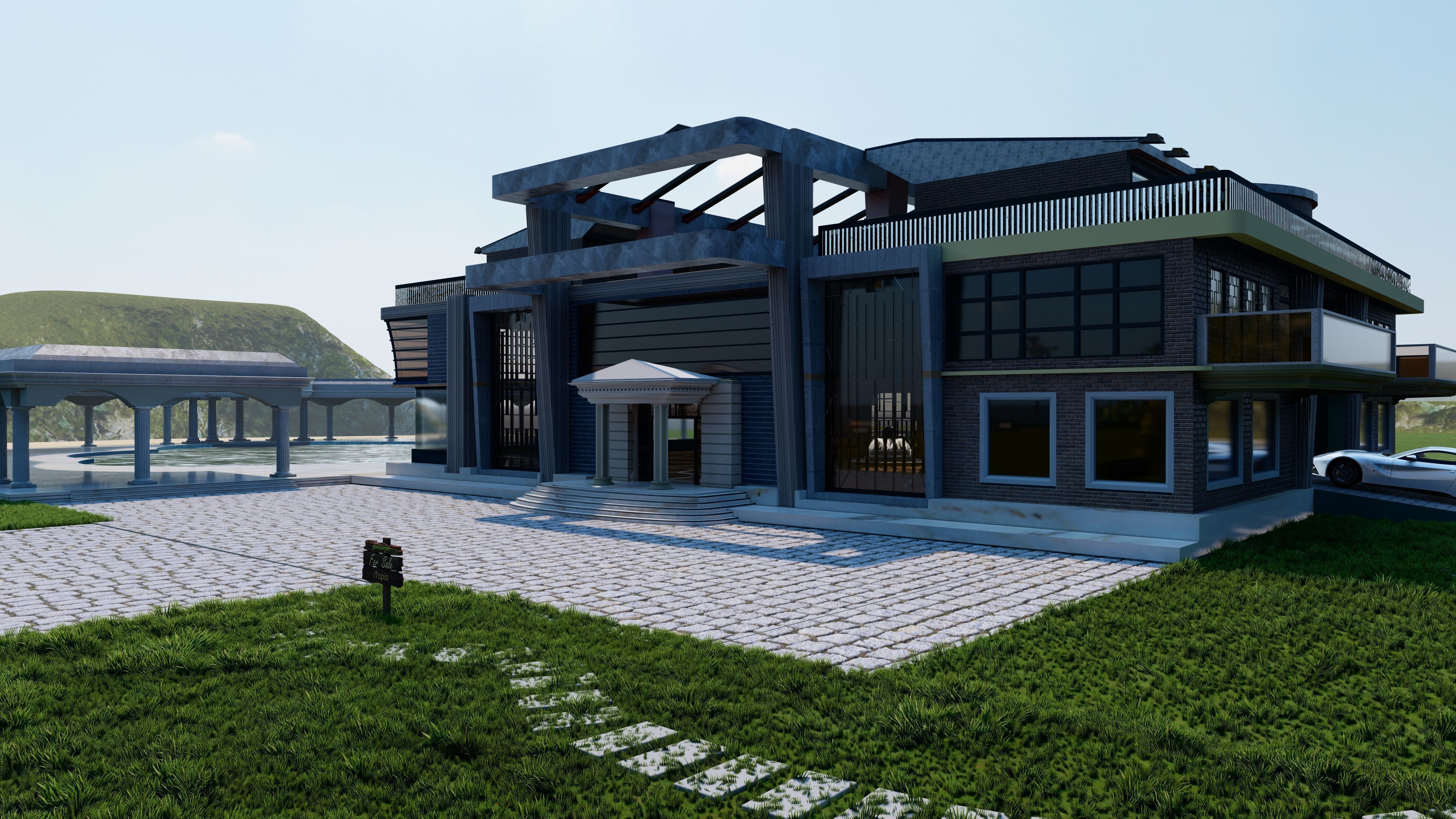 iTopia Manor 3D model_5