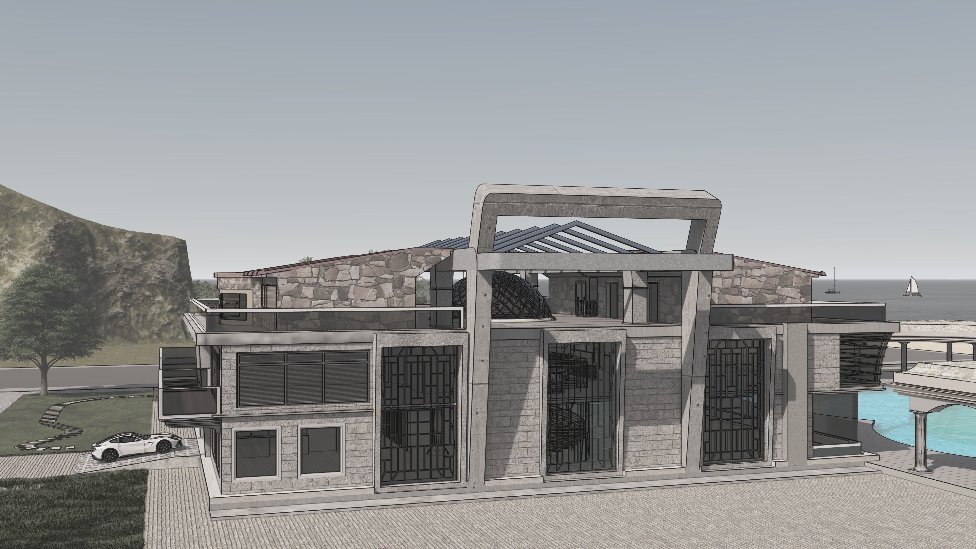 iTopia Manor 3D model_4