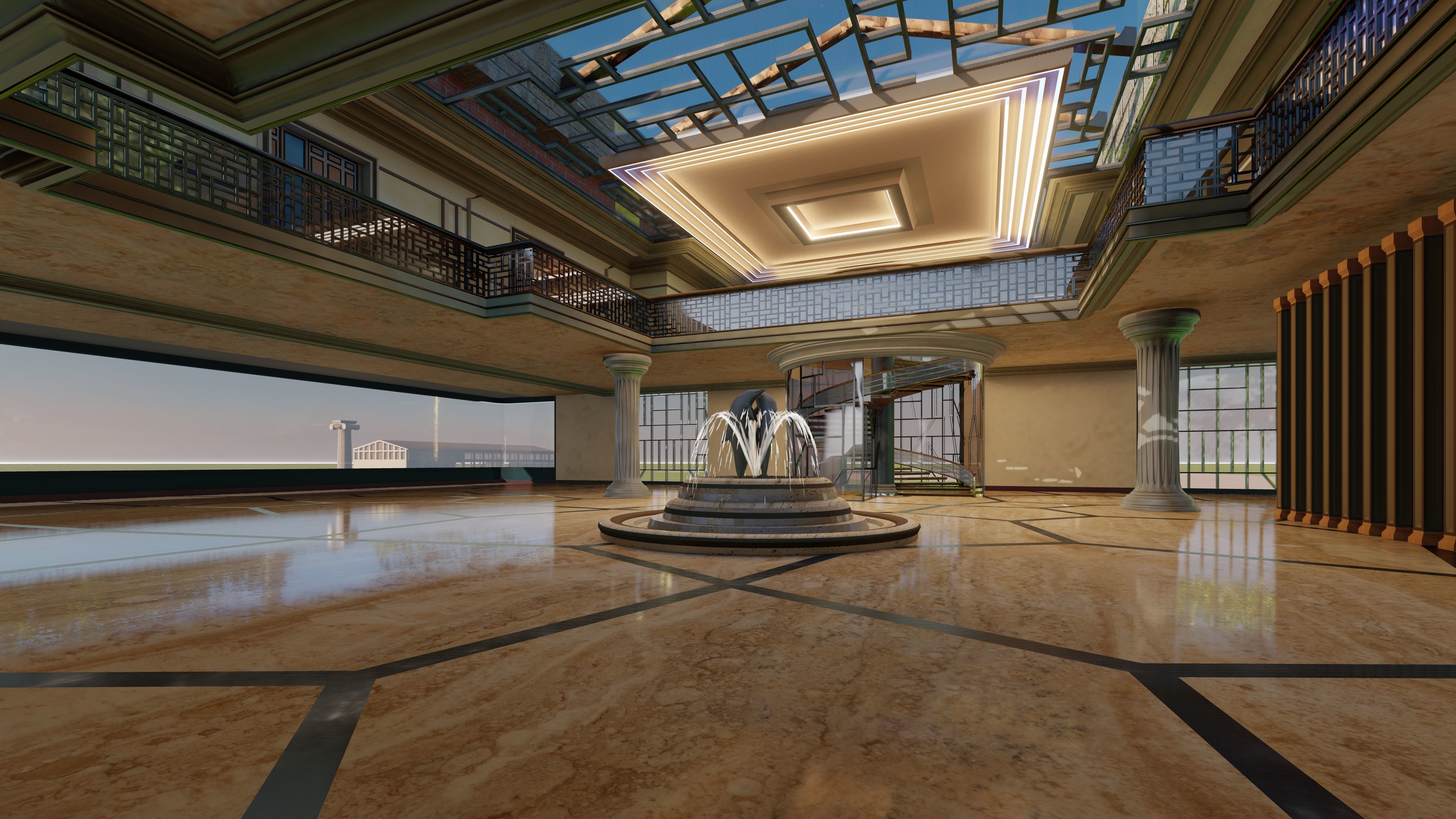 iTopia Manor 3D model_6