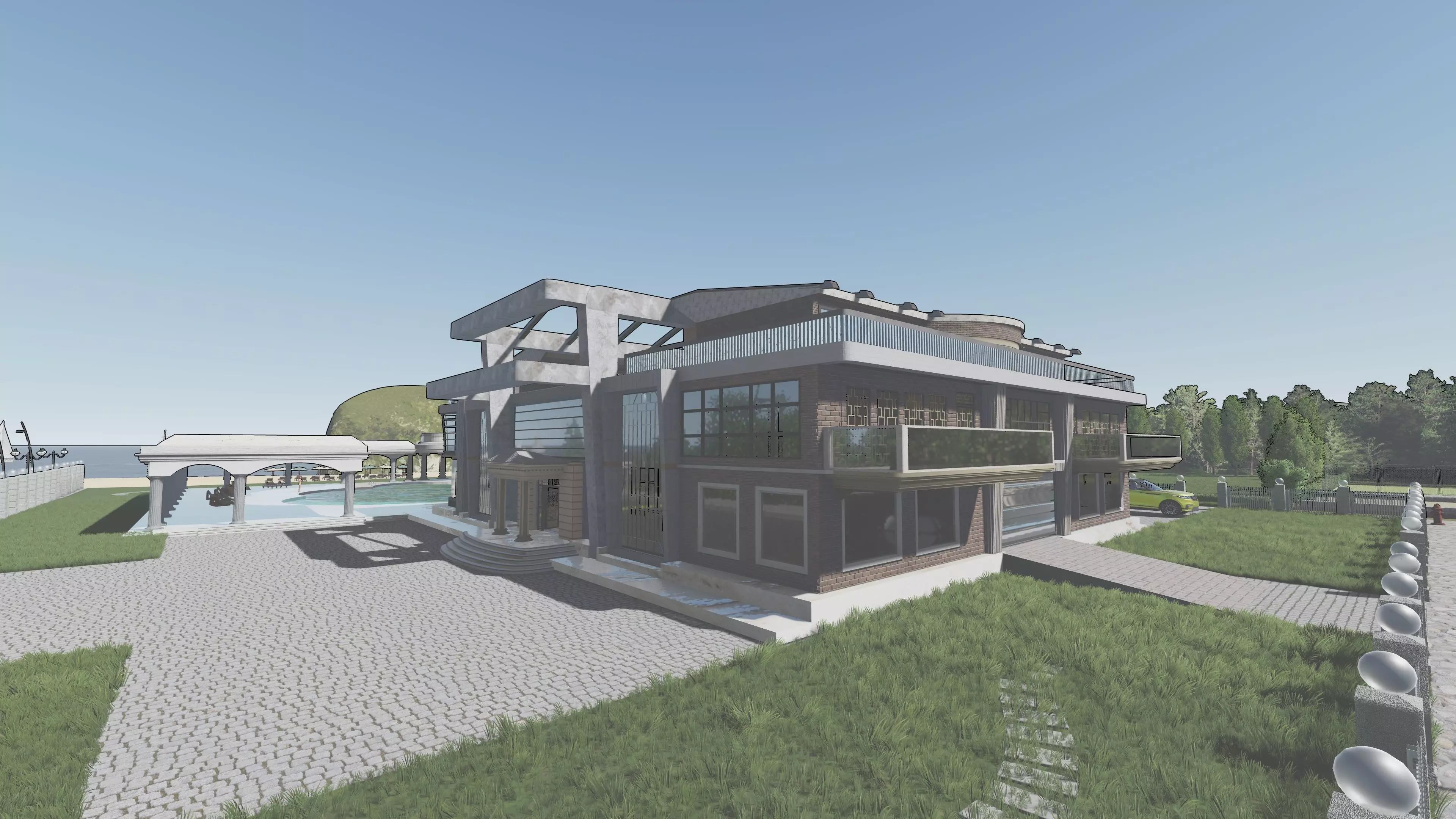 iTopia Manor 3D model_0