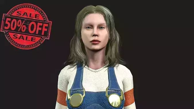 3D Female Character Model