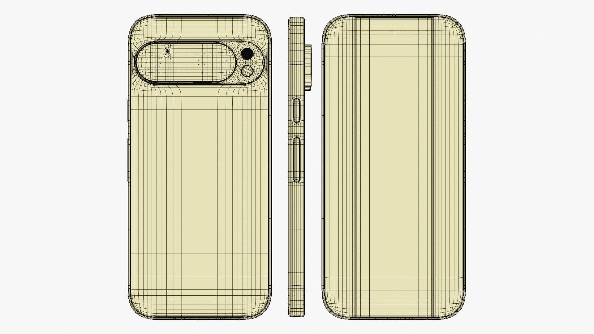 Google Pixel 9 And Pro And Pro XL And Fold 3D model_23