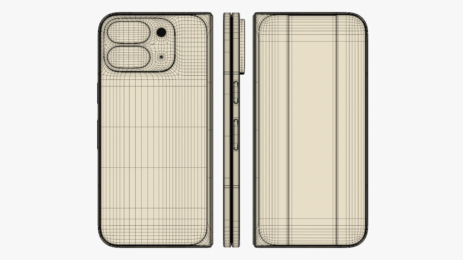 Google Pixel 9 And Pro And Pro XL And Fold 3D model_49