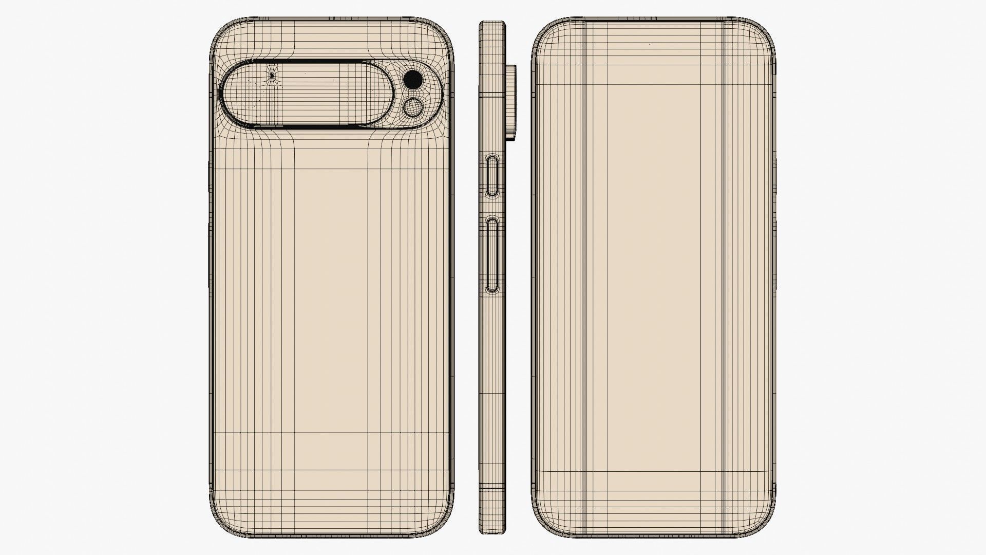 Google Pixel 9 And Pro And Pro XL And Fold 3D model_35