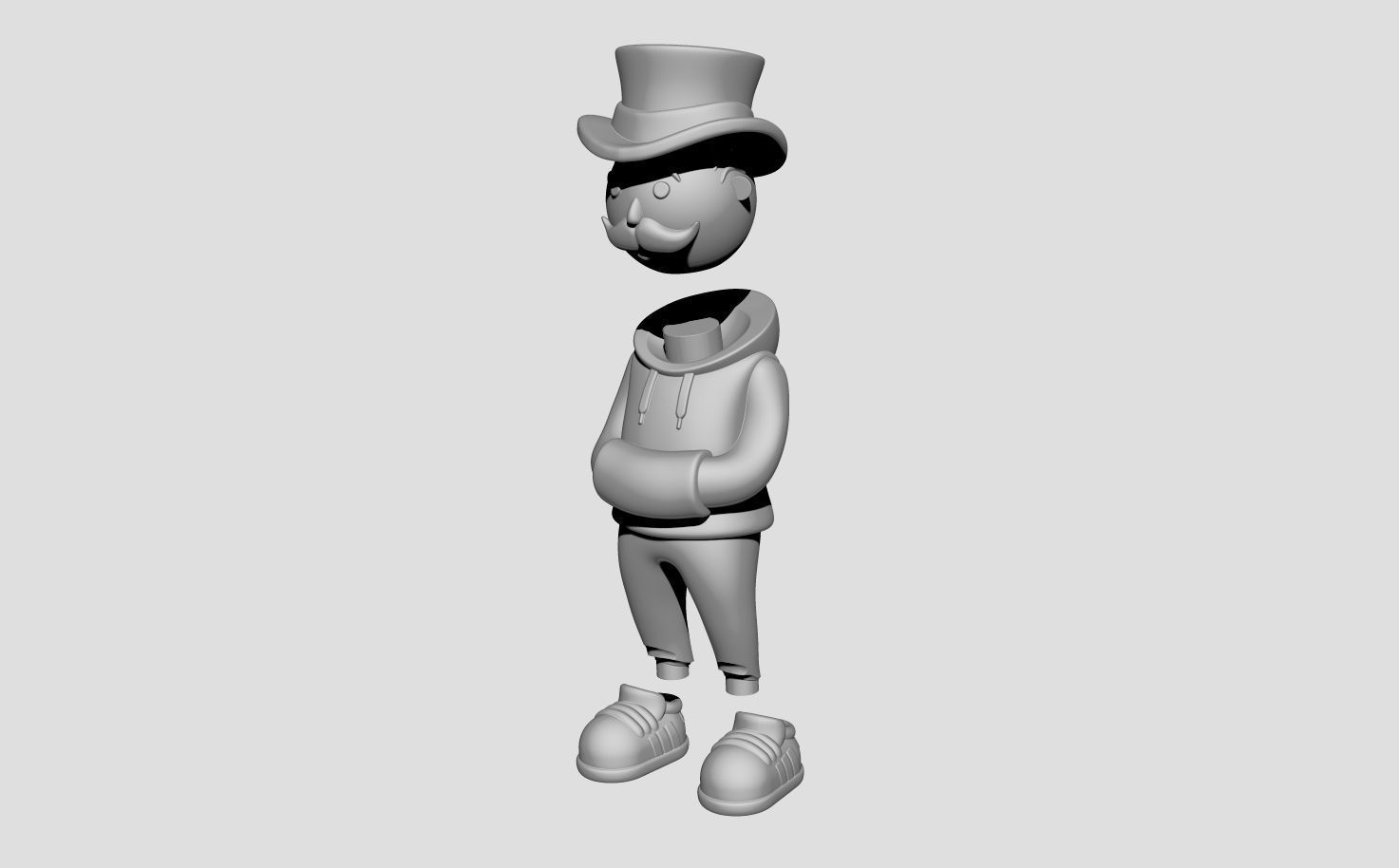 Mr monopoly urban 3D print model_10