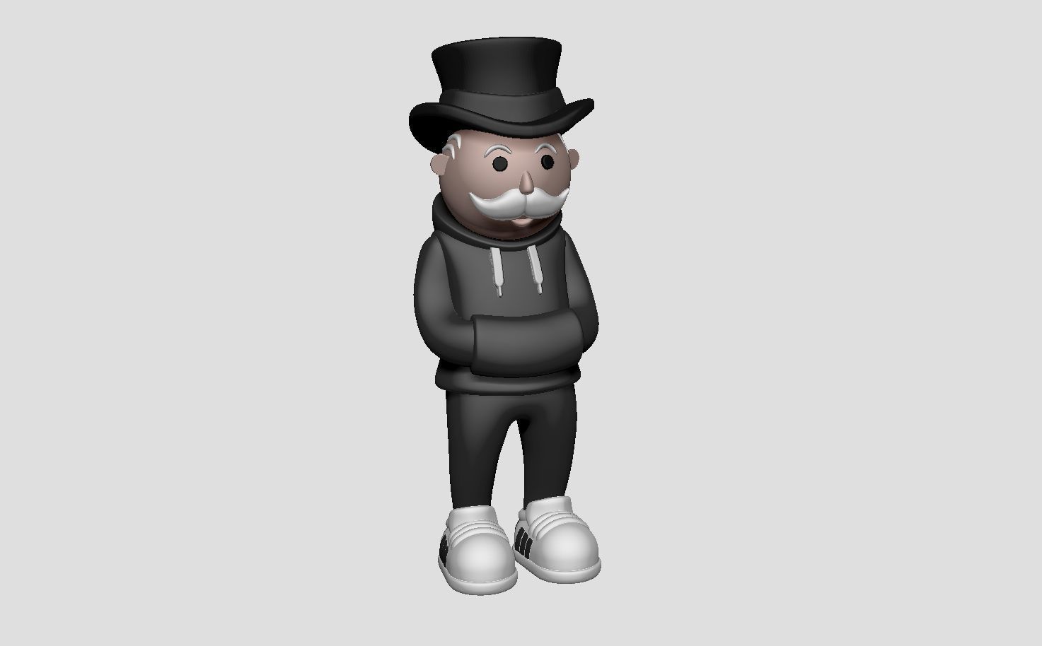 Mr monopoly urban 3D print model_6