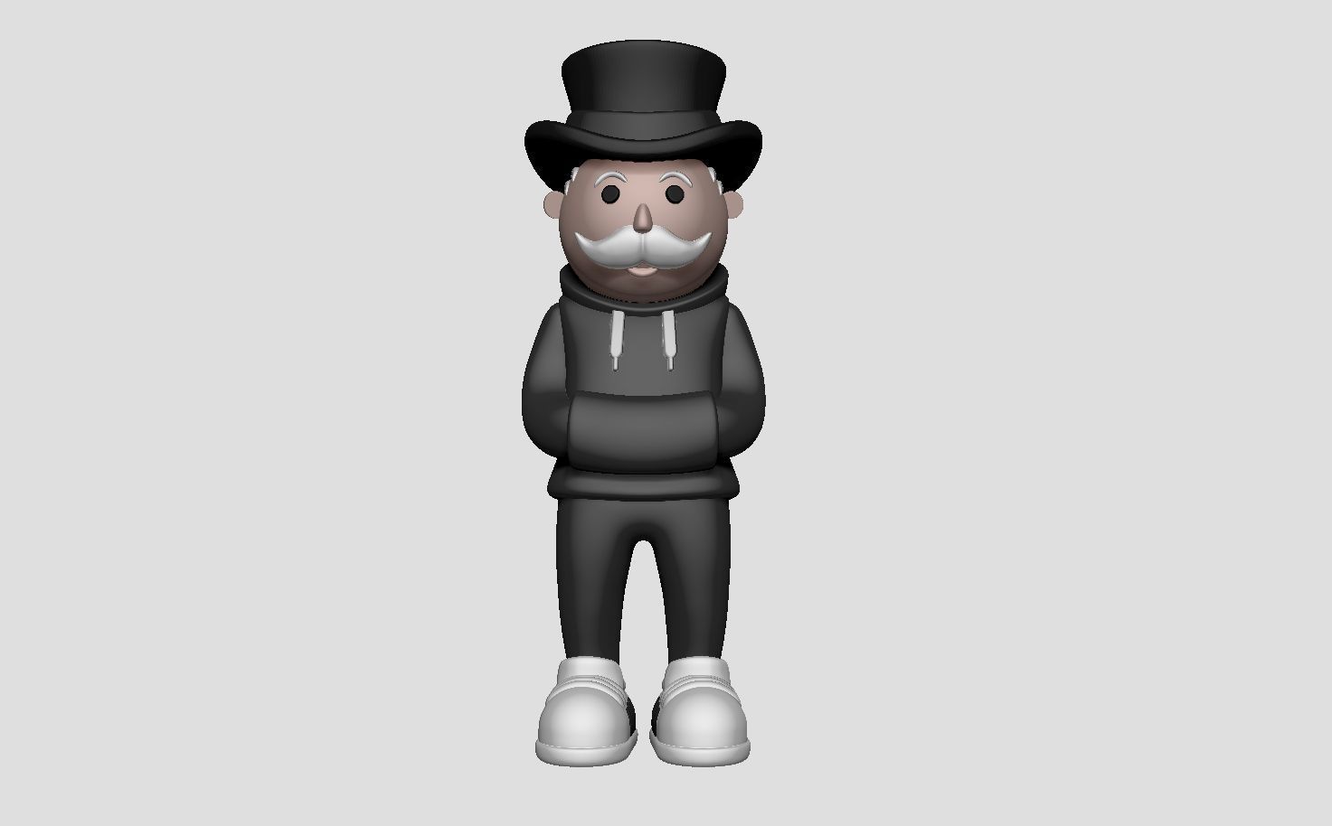Mr monopoly urban 3D print model_7