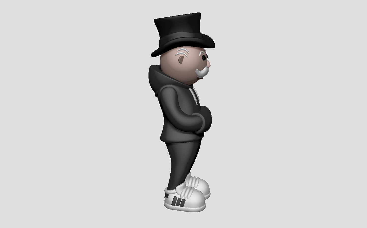 Mr monopoly urban 3D print model_9