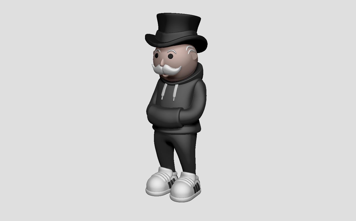 Mr monopoly urban 3D print model_5