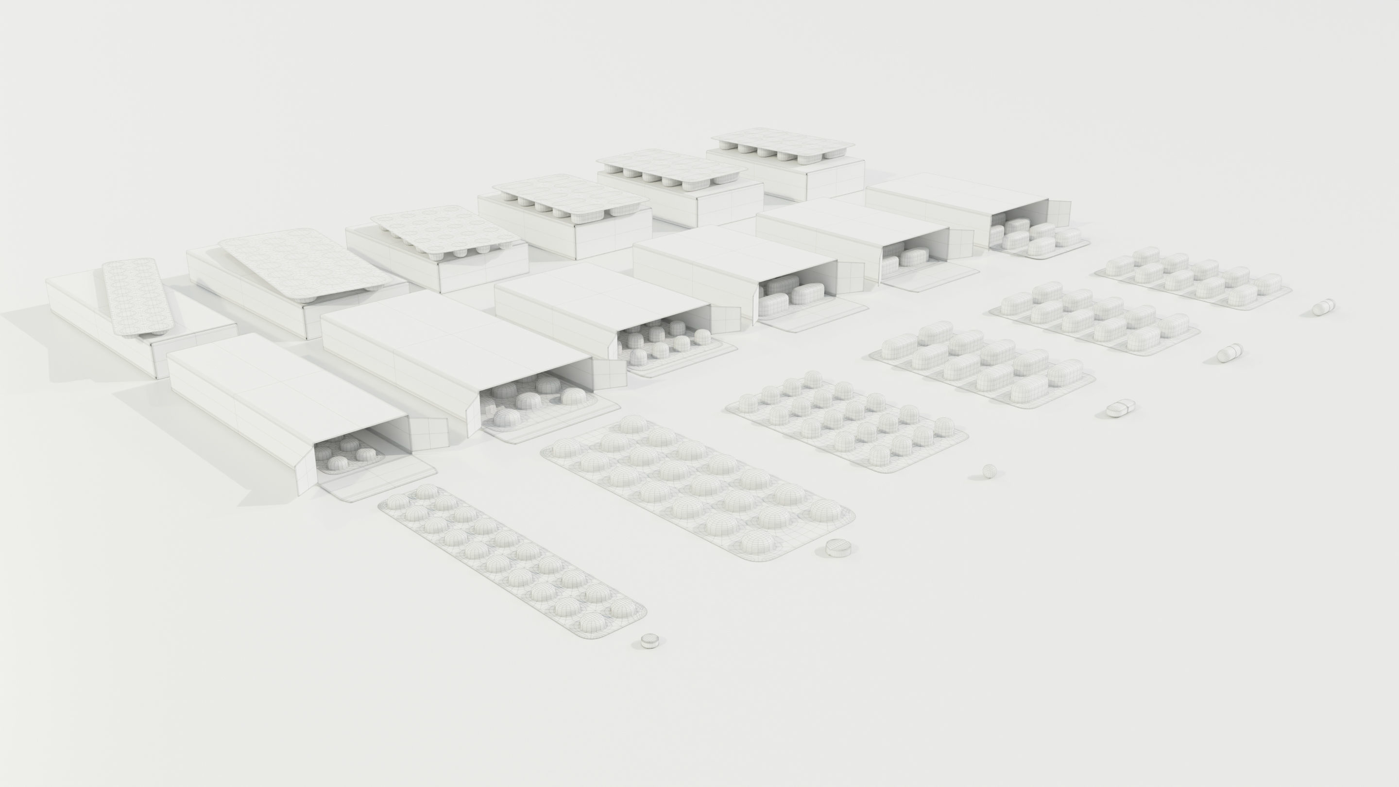 Medicine Packages 3D model_12